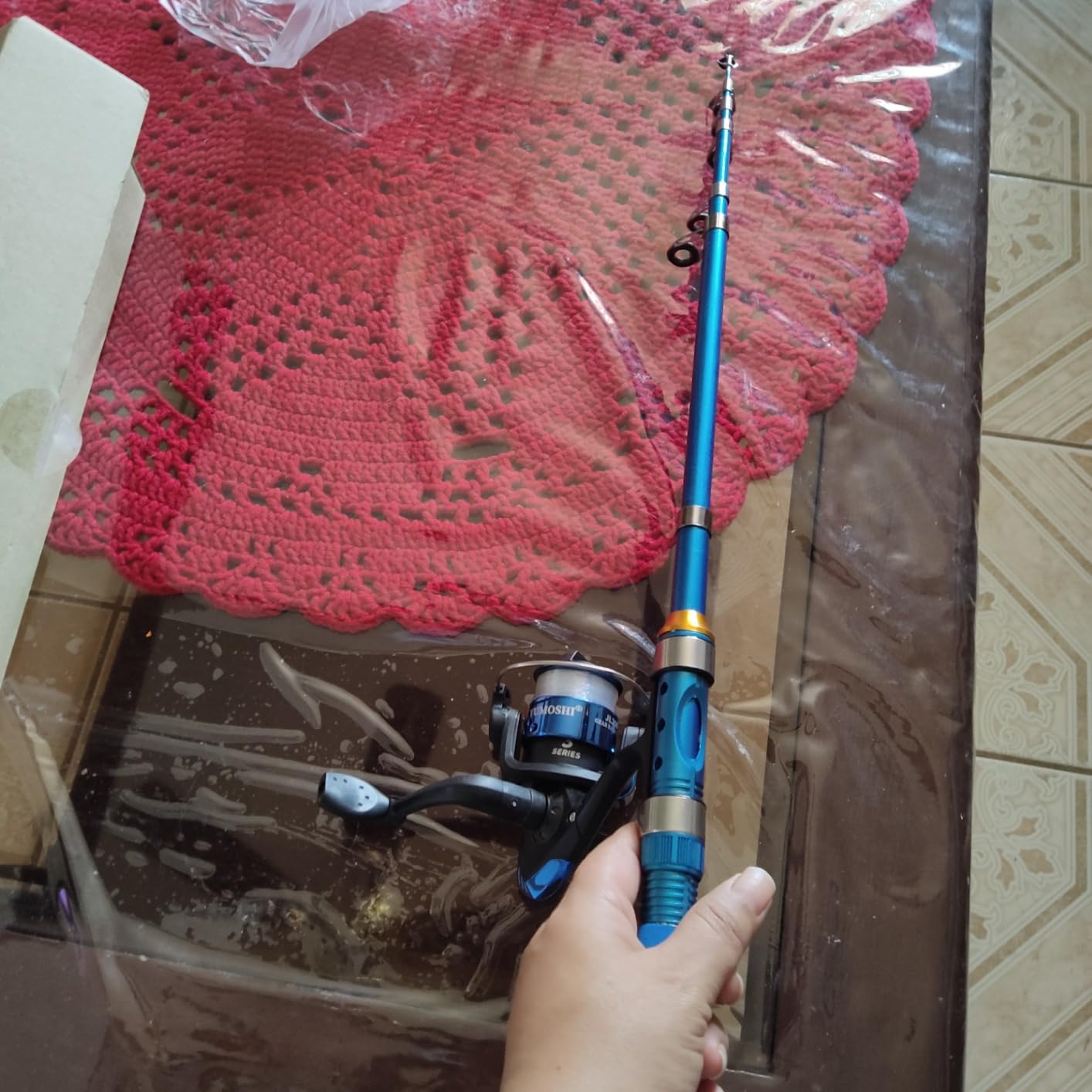 Kilitn Kids Fishing Rod, 1.5M 61Inch 4.92Ft Portable Telescopic Fishing Pole and Reel Combos and String with Fishing Line Full Kits, Youth Fishing Pole Fishing Gear for Kids, Boys, Girls, and Adults customer photo 2