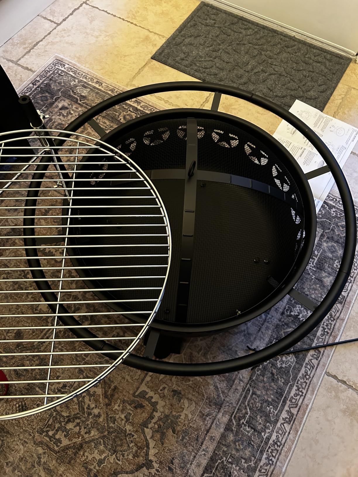 Hykolity 2 in 1 Fire Pit with Grill, Large 31