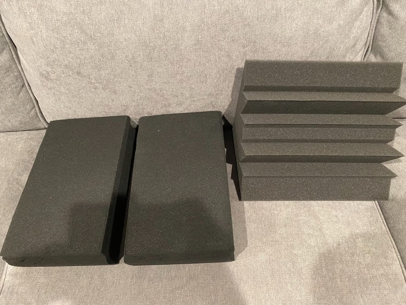 8 Pack - Bass Traps Acoustic Foam Corner, 8''x8''x12'' Black Bass Traps Corner Studio Foam, High Density and Fire-Proof Acoustic Panels Recording Studio Acoustical Treatments customer photo 1