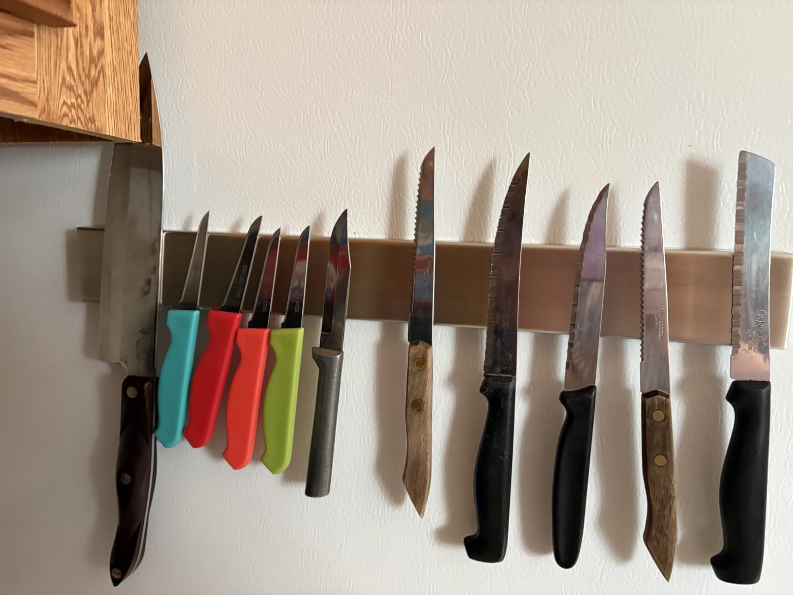 GORILLA GRIP 304 Stainless Steel Magnetic Knife Holder Strip, 10 Inch customer photo 1