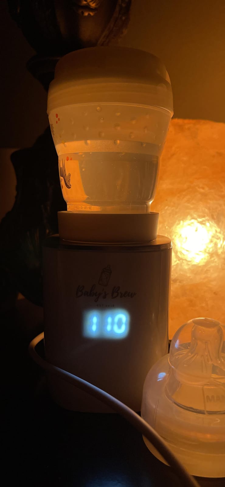 Baby's Brew Portable Bottle Warmer for Travel, Cordless Waterless, White customer photo 1