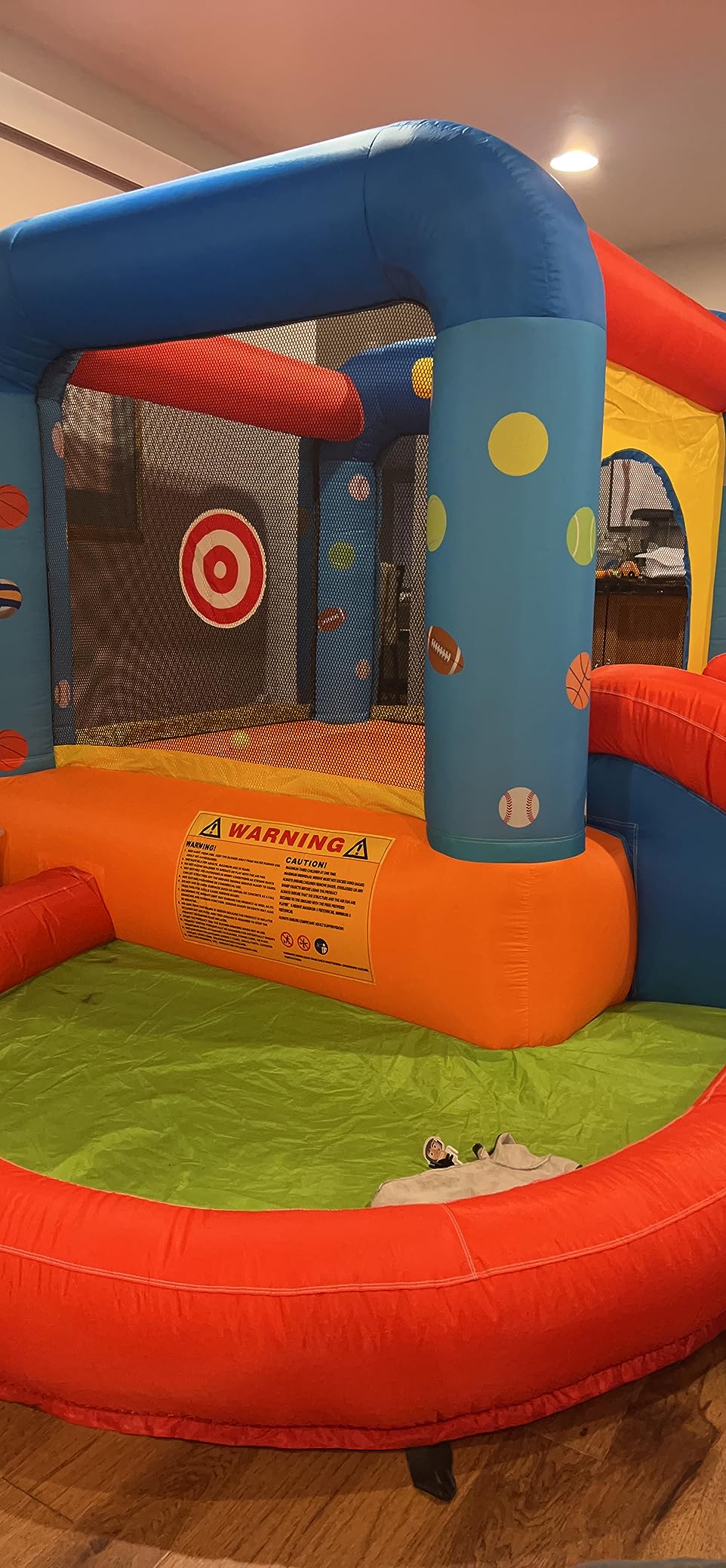 Step4Fun Inflatable Bounce House, Kids Castle Slide Bouncer for Children Jumping Outdoor and Indoor Party, Baby Backyard Water Jumper Toy with Blower, Ball Pit Pool, Ideal Gifts(112 x 98 x 65”) | Ball Pit Pool,Wet & Dry Play,Indoor & Outdoor Fun,Backyard Bounce House,Full Accessories,Easy & Fast Inflatable customer photo 1