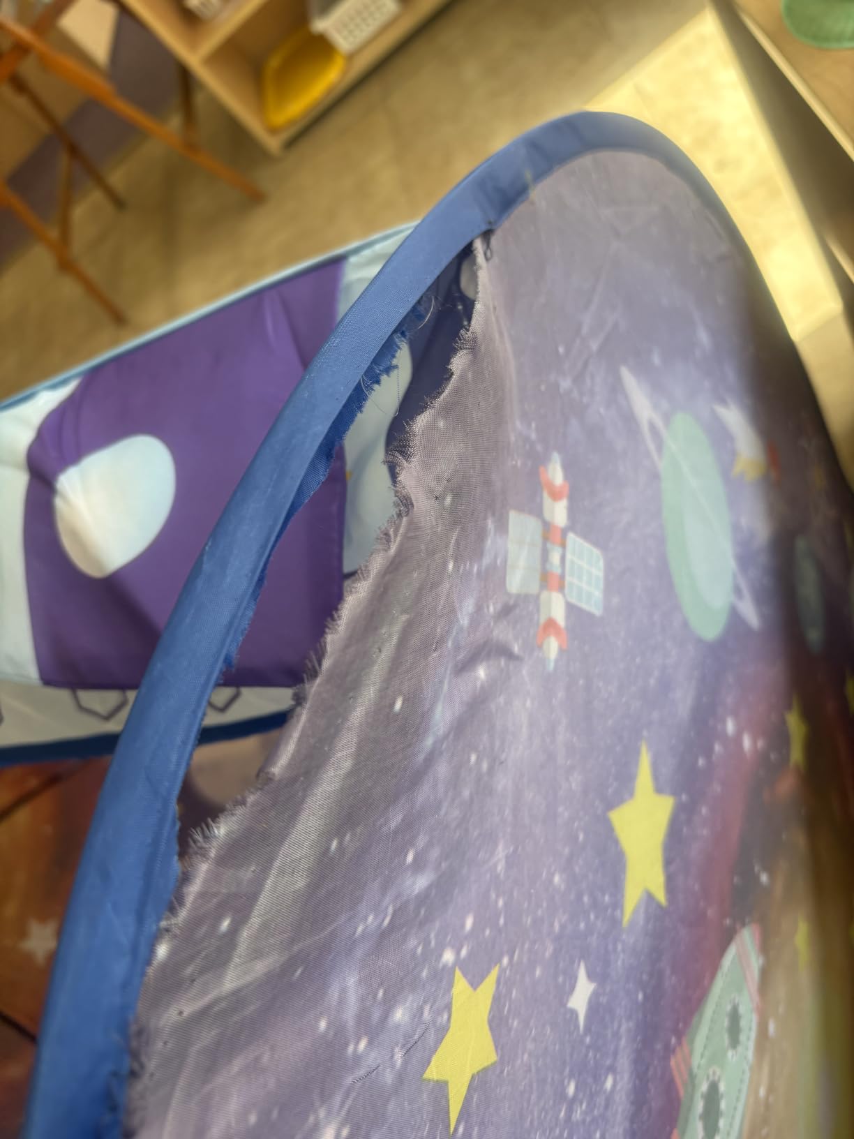 WillingHeart Play Tent for Kids, Rocket Ship Spaceship Space Themed customer photo 2