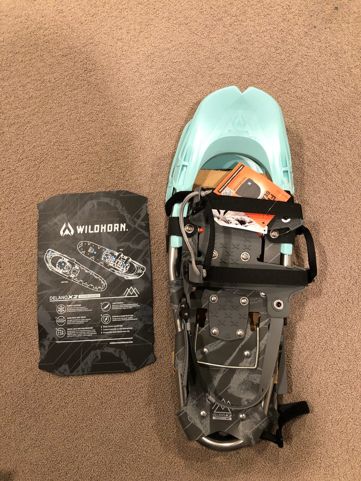 Wildhorn Delano Lightweight Snowshoes for Men - Snow Shoes for Women and Youth - Fully Adjustable Bindings, 22/28 Premium Aluminum Frame with Steel Grip Crampons customer photo 2