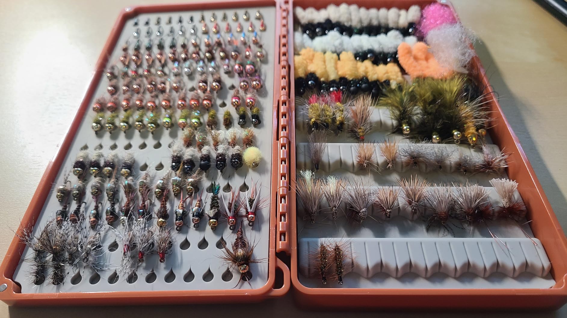 fishpond Tacky Double Haul Fly Box - Burnt Orange | Double Sided Tacky Fly Box customer photo 1