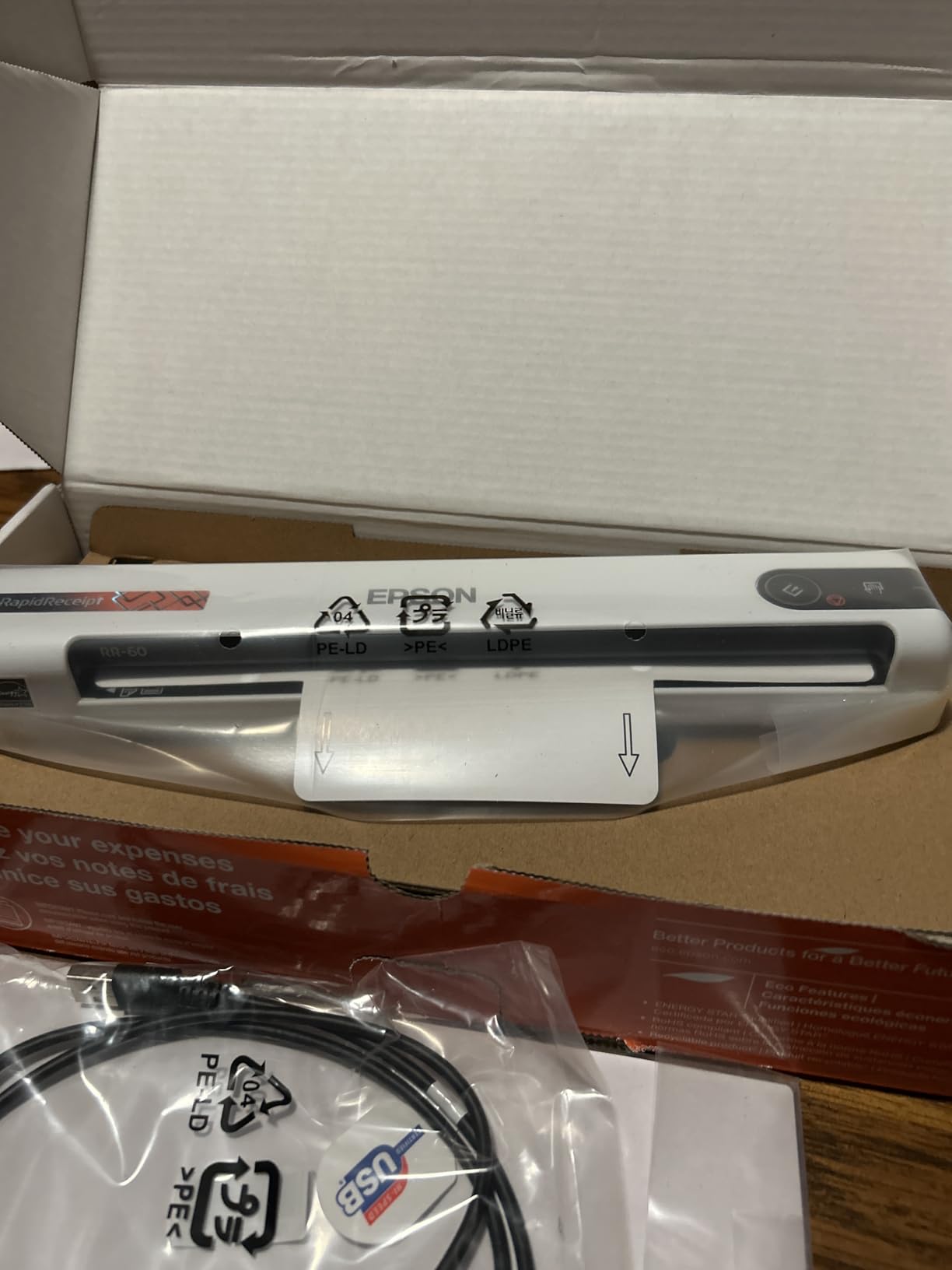 Epson RapidReceipt RR-60 Compact Mobile Document Scanner Receipt customer photo 1