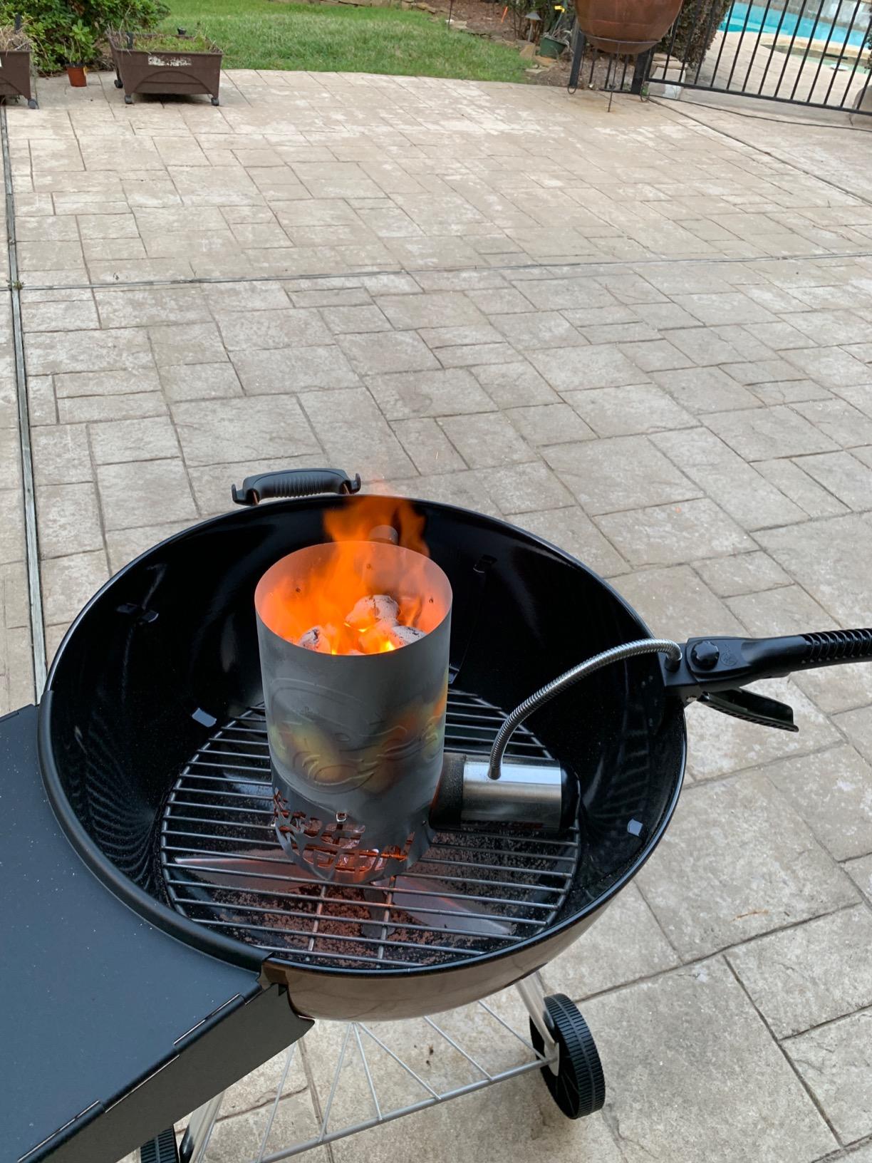 BBQ Dragon Chimney of Insanity XL Charcoal Starter — Field & Stream Best Overall Charcoal Chimney — Largest Charcoal Chimney Available — Ready-to-Cook Coals in About 3 Minutes with BBQ Dragon Fan customer photo 1