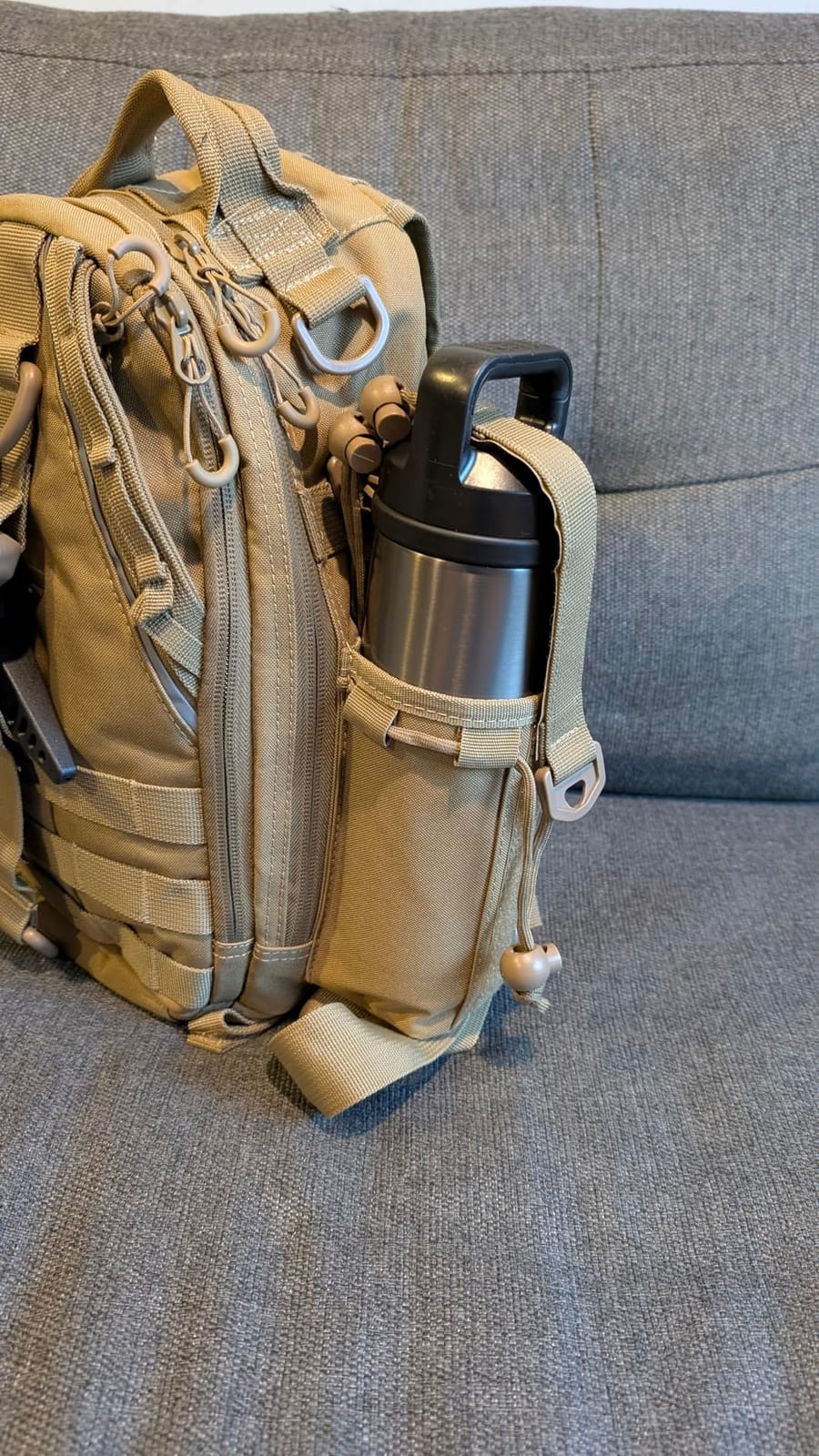 Piscifun Fishing Backpack, Rod Holders, Lightweight Sling Bag, Digital Camo customer photo 1