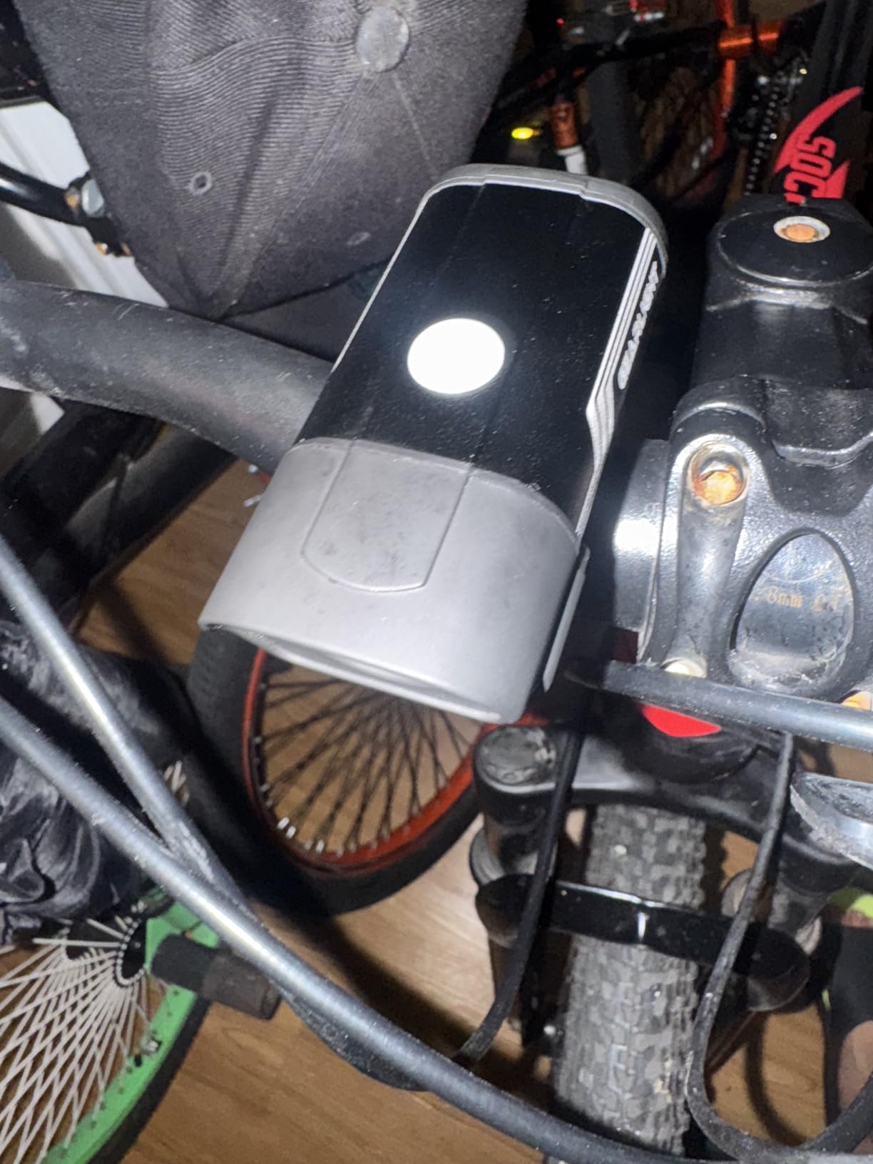 Bike Lights for Night Riding, USB Rechargeable Front and Back Lights, LED Bicycle Headlight and Tail Light Set, Water Resistant Bike Lights Rechargeable for Mountain Bikes, Kids Bike Light, MTB Light customer photo 1