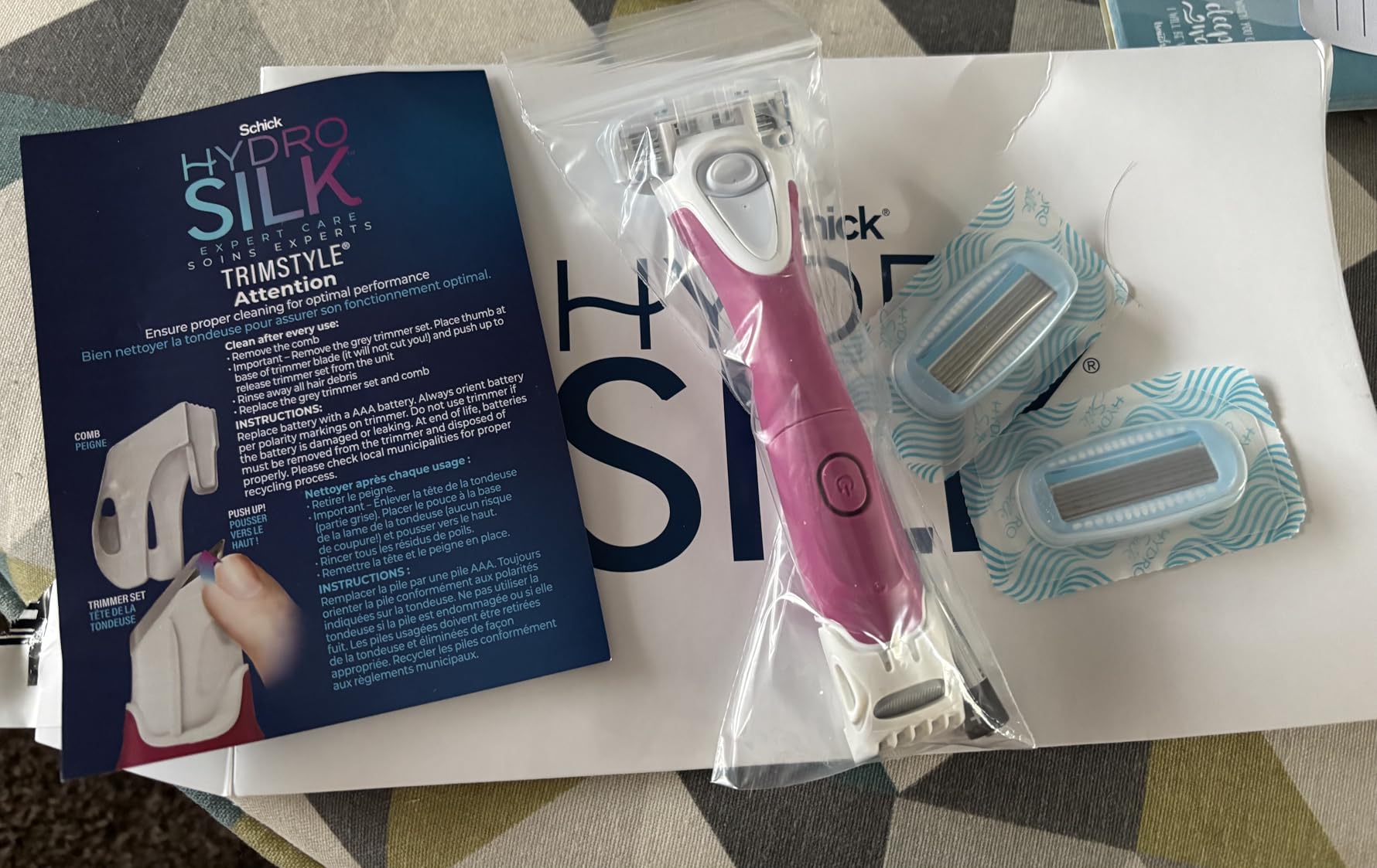 Schick Hydro Silk TrimStyle 2in1 Bikini Trimmer & Razor, Handle & 3 Refills customer photo 2