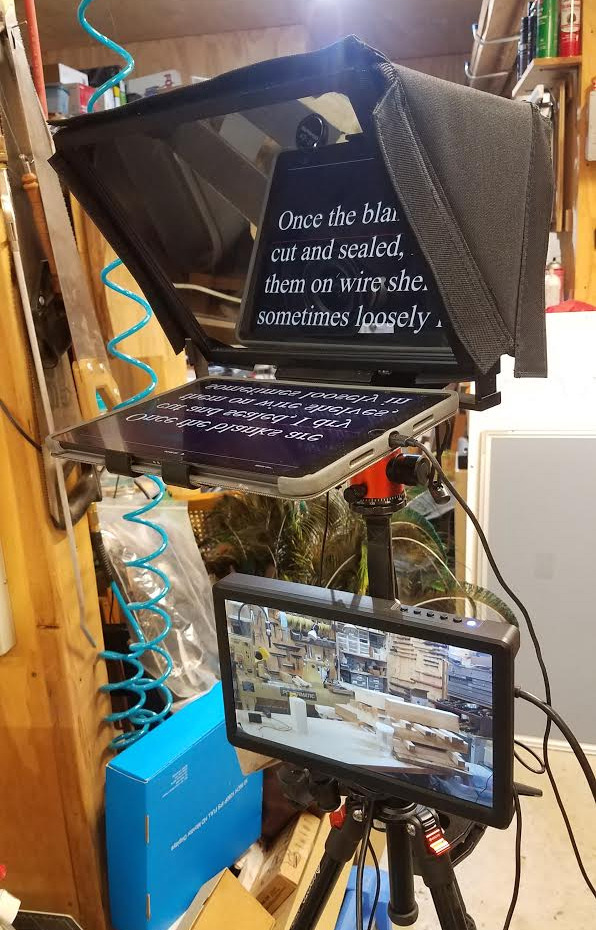 NEEWER X12 14 Inch Aluminum Alloy Teleprompter for iPad Tablet Phone Camera customer photo 2
