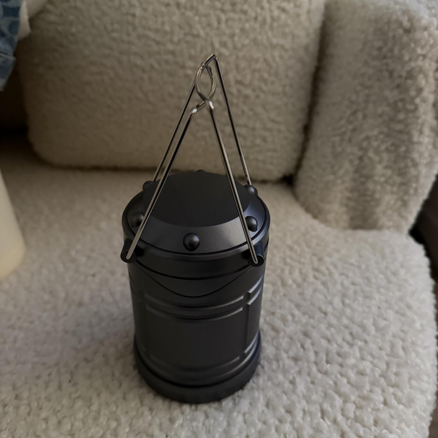 Lichamp LED Camping Lantern, 4 Pack Battery Powered Flashlight for Power Outages, Portable Collapsible Hanging Light Essential for Home, Outdoor, Emergency Lamp Survival Kit Gear for Hurricane, Gray customer photo 2
