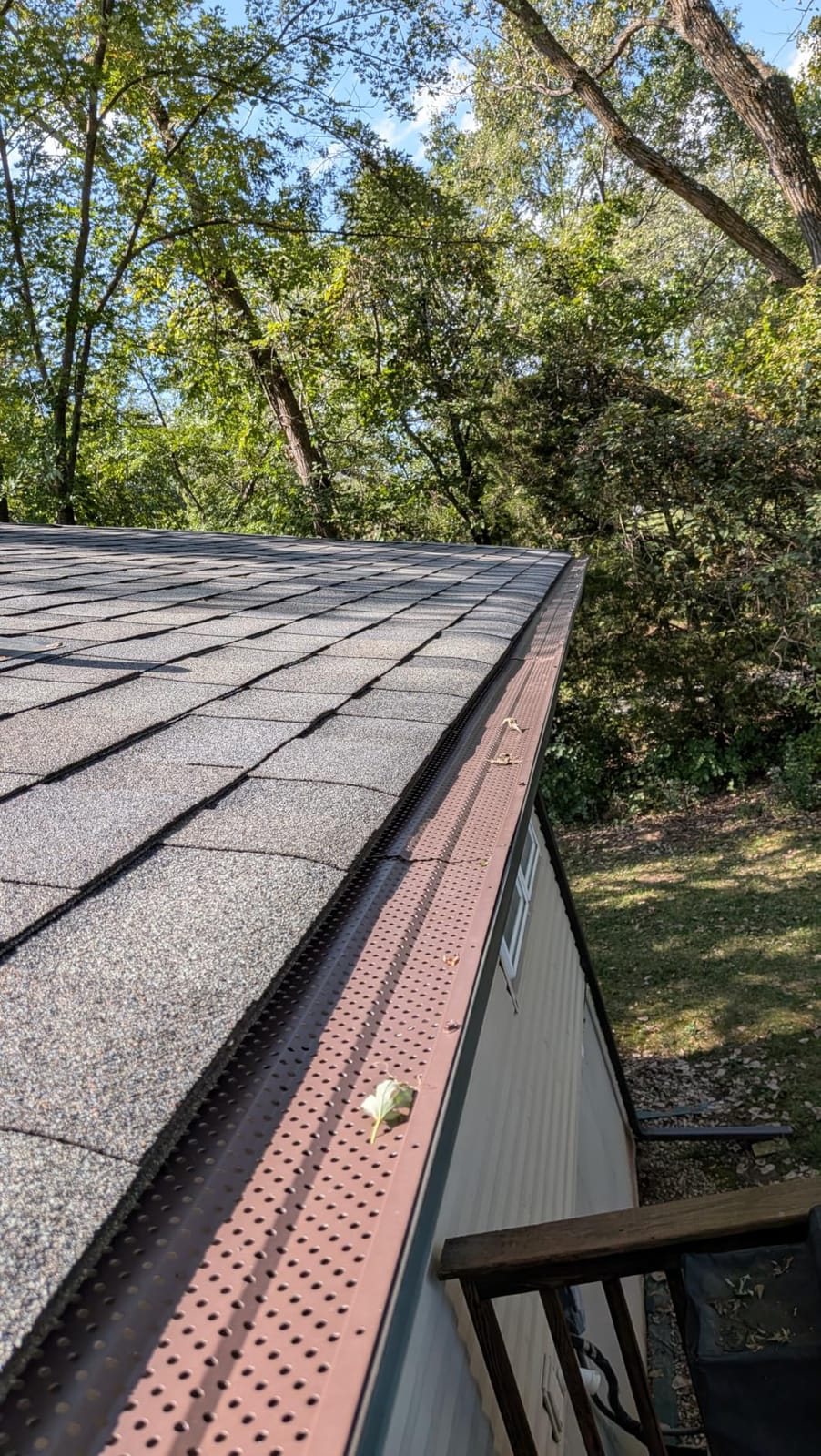 Standard Gutter Guards, 6 Inch, 200 FT, Aluminum, Black customer photo 2