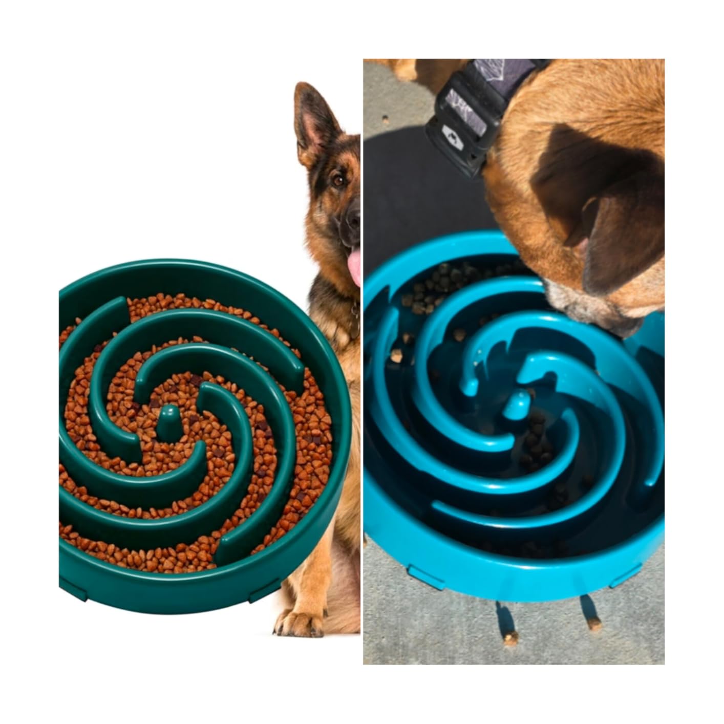 JASGOOD Slow Feeder Dogs Bowl for Large Medium Dogs,Anti-Gulping Pet Slower Food Feeding Bowls Stop Bloat,Preventing Choking customer photo 2