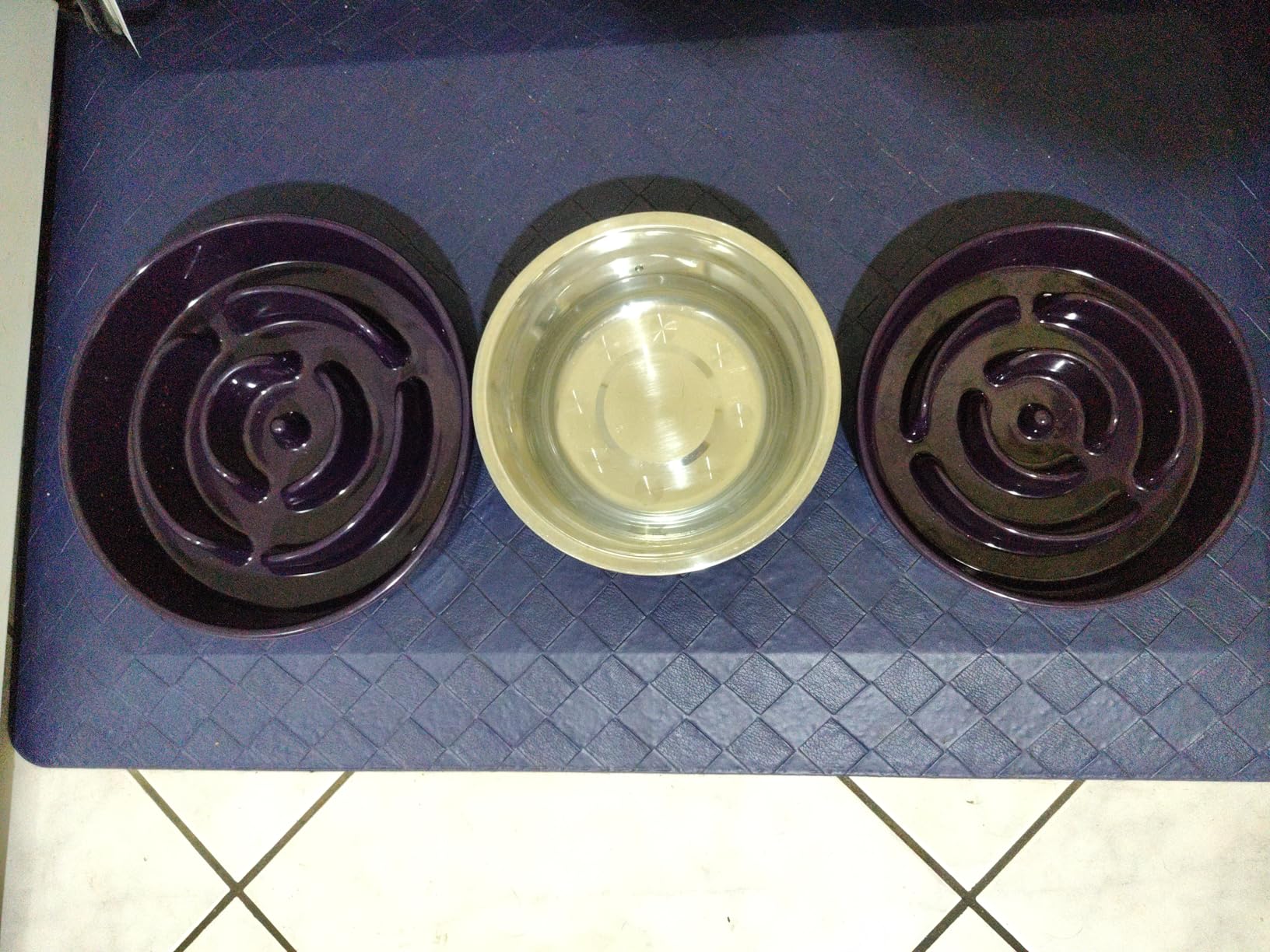 LE TAUCI Dog Bowls Slow Feeder Ceramic, 1.5 Cup Slow Feeding Bowl for Small and Medium Breed, Puzzle Dog Food Bowl for Fast Eater, Maze Purple customer photo 2