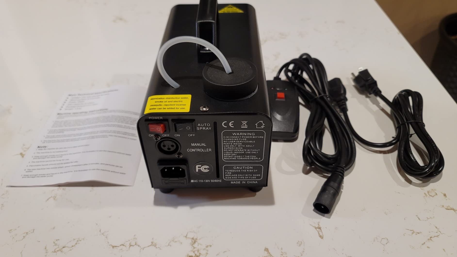 Donner Fog Machine for Party, Smoke Machine with Wired Remote Control, Smoke Machine Fog DFM-400S 400W for Stage Festival Christmas Halloween Thanksgiving Parties Show customer photo 2