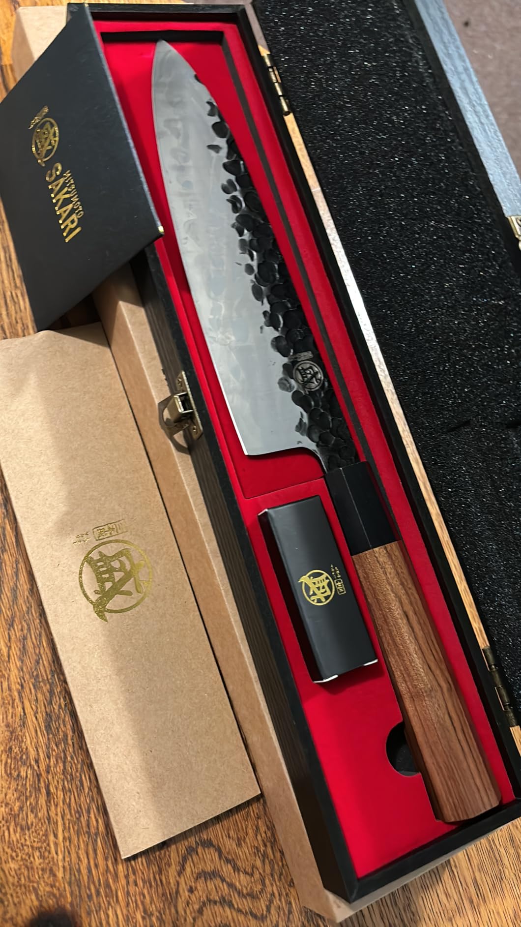 MITSUMOTO SAKARI 8-Inch Japanese Gyuto Chef Knife, 3-Layer 9Cr18MoV customer photo 1