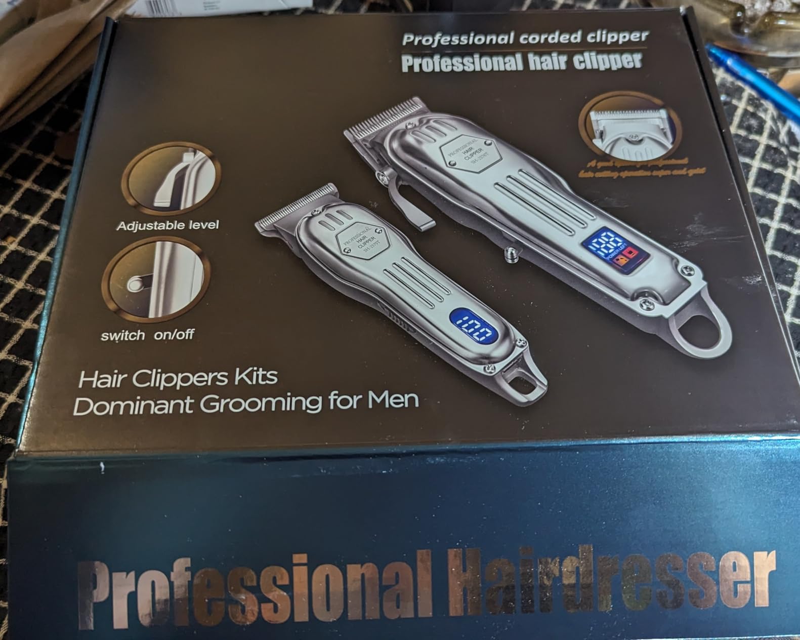 KIKIDO Cordless Hair Clippers for Men Professional Home Hair Cutting Kit customer photo 2