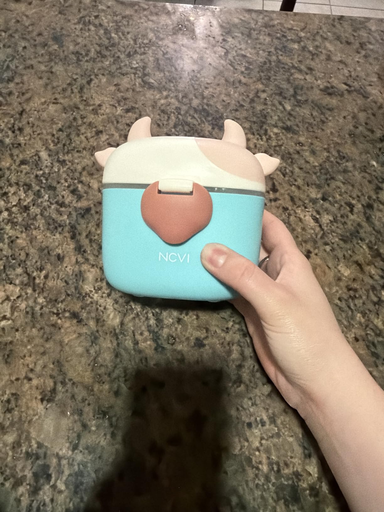 NCVI Baby Formula Dispenser On The Go, Formula Container To Go (Blue) customer photo 2