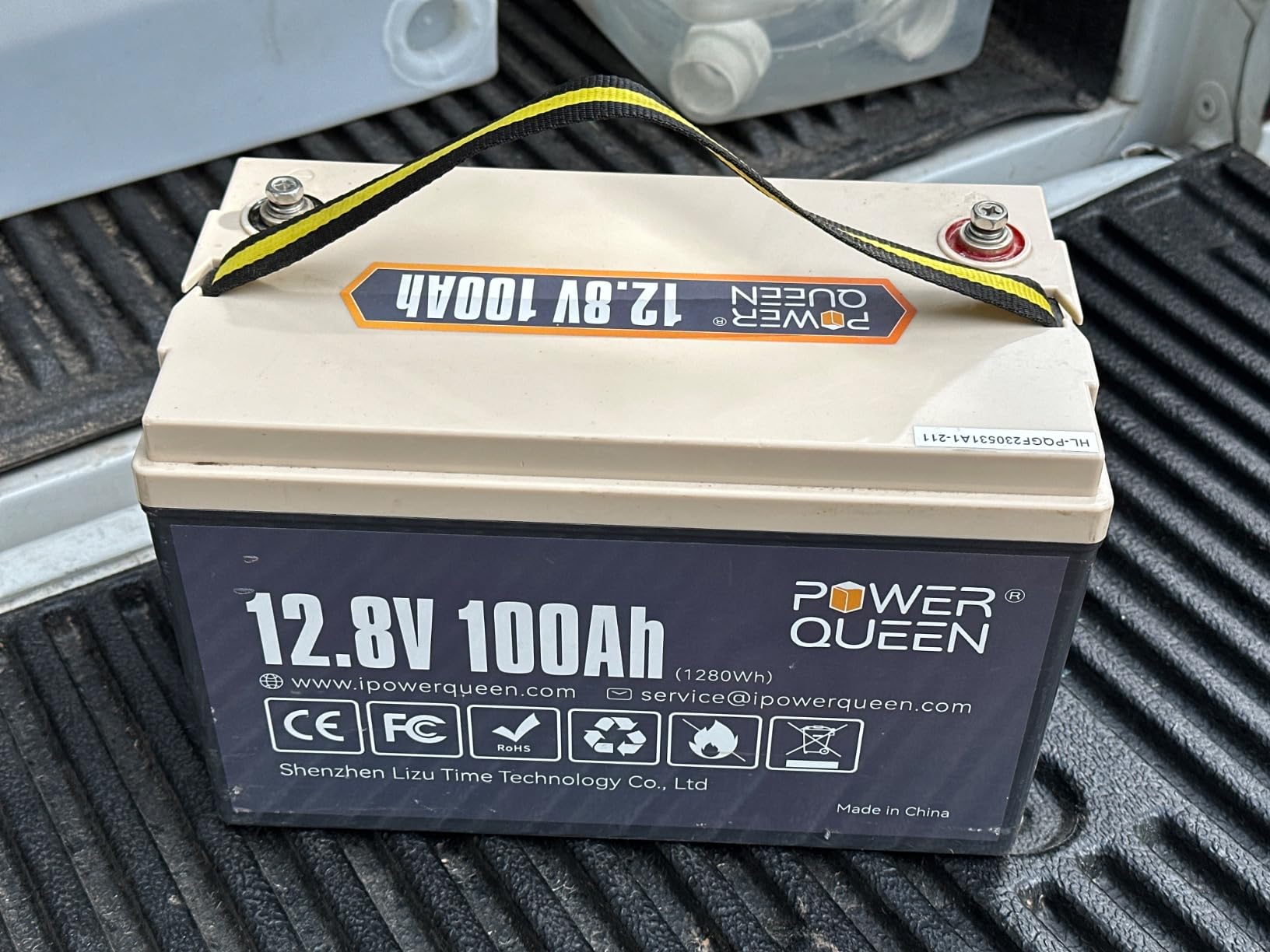 Power Queen 12V 100Ah LiFePO4 Battery, Group 31 Lithium Battery with 1280Wh Energy and BMS Protection, Up to 15000 Deep Cycles for RV Trailer, Solar Off-Grid, Marine customer photo 1