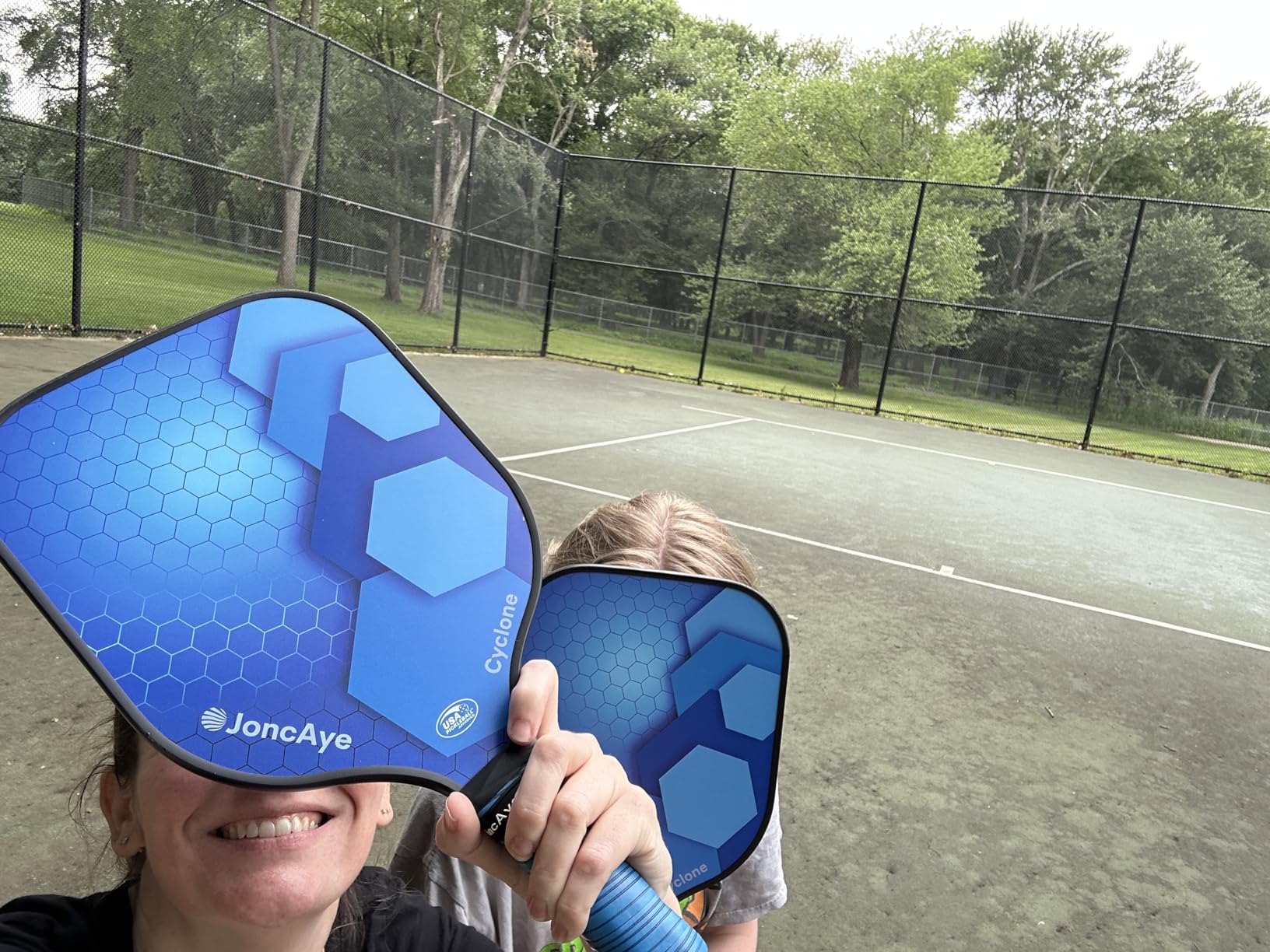 JoncAye Pickleball Paddles Set of 4 or 2 Fiberglass Rackets USAPA Approved customer photo 1