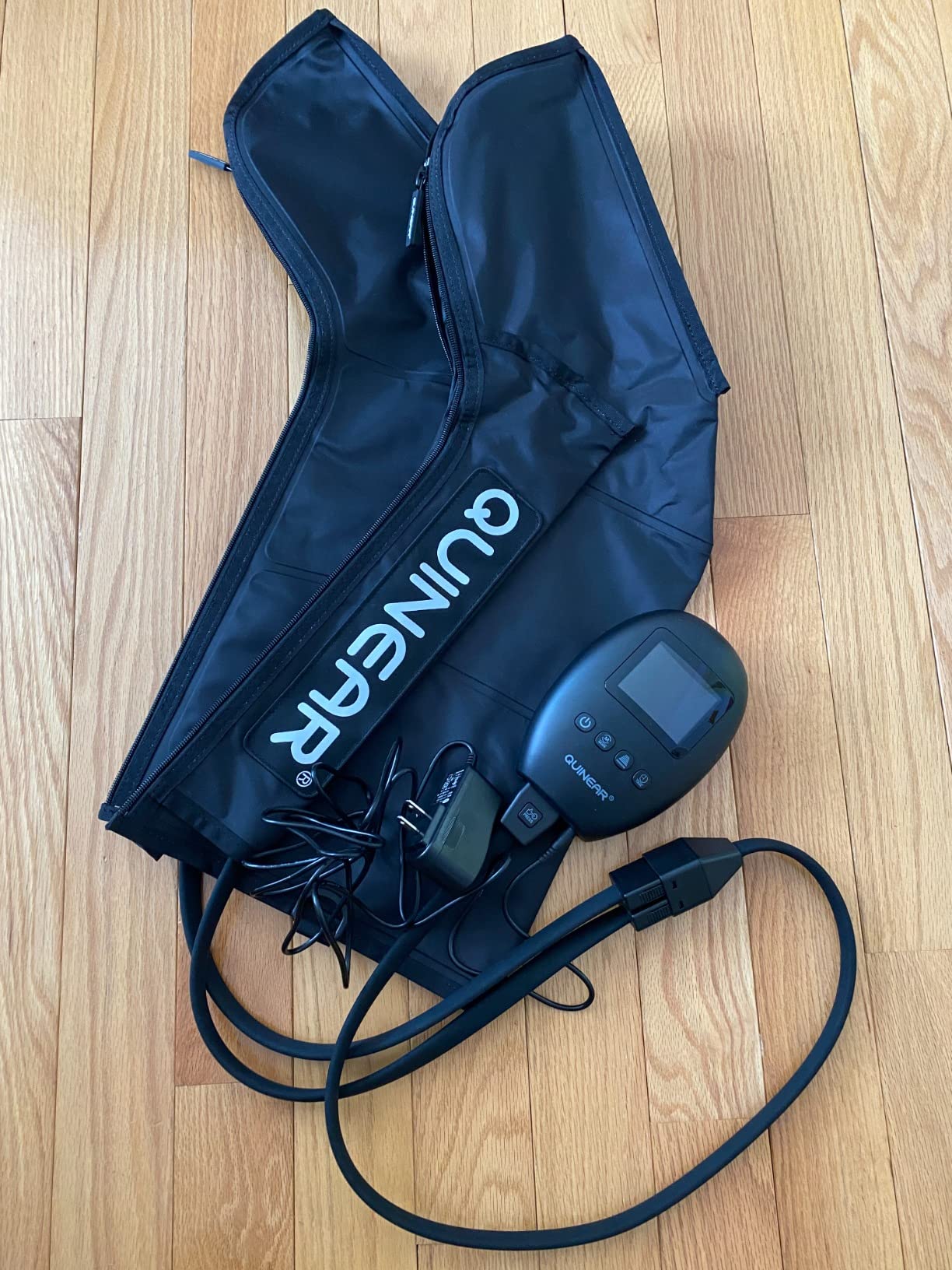QUINEAR Leg Recovery System for Athletes, Air Compression Recovery Boots Massager for Circulation and Pain Relief - 9 Intensities 60-140 mmHg - FSA-HSA Eligible customer photo 2
