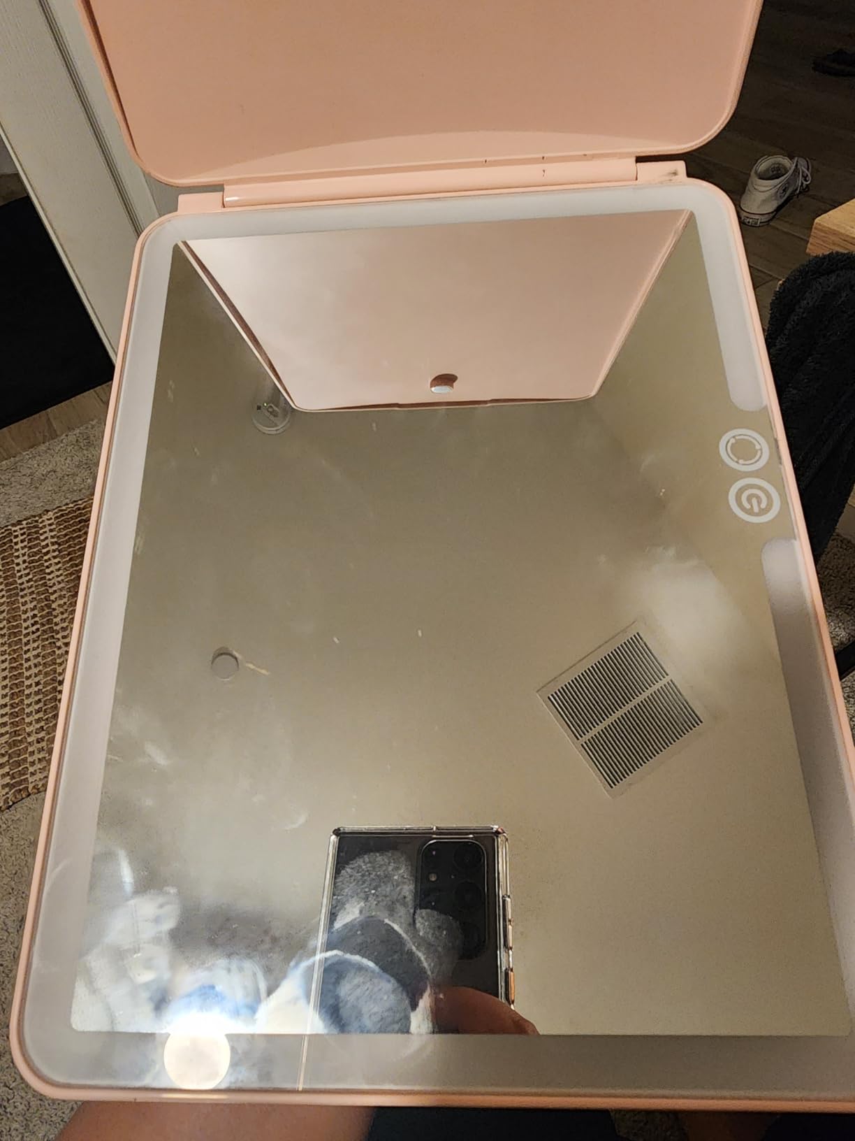 WEILY Portable Travel Mirror ,Foldable Makeup Mirror with 72 LED Lights customer photo 2