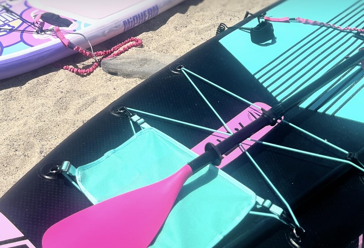 LEDONNE SUP Paddle 4-Piece Adjustable Stand Up Paddle Floating Lightweight Portable Kayak Paddle Paddleboard Oar with Aluminum Alloy Shaft, 2 Nylon Blades,3 Million Sets Per Year 500 Bought Monthly customer photo 1