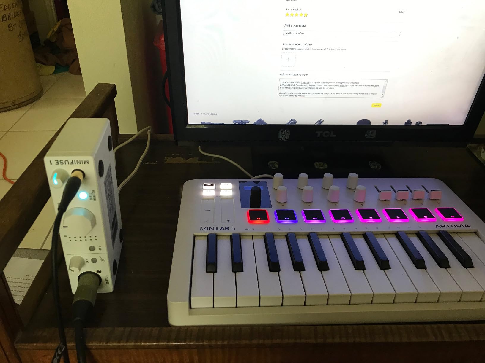 Arturia MiniFuse USB Audio & MIDI Interface, MiniFuse 1 | Record voice guitar and synths, best-in-class sound specs, pair with any microphone, Ableton Live Lite, 5-year warranty customer photo 2