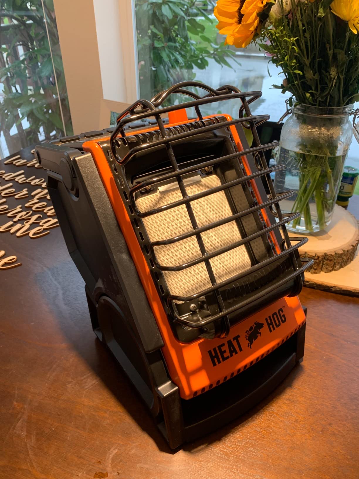 Heat Hog 9,000 BTU Portable Propane Radiant Space Heater, Indoor, Outdoor, Garage, Camping, Outdoor Sports, Boating, RVs, Tiltable Design, Gas Powered | 9,000 BTU propane radiant heater, portable space heater, indoor outdoor heating, Garage heater, camping heater customer photo 2