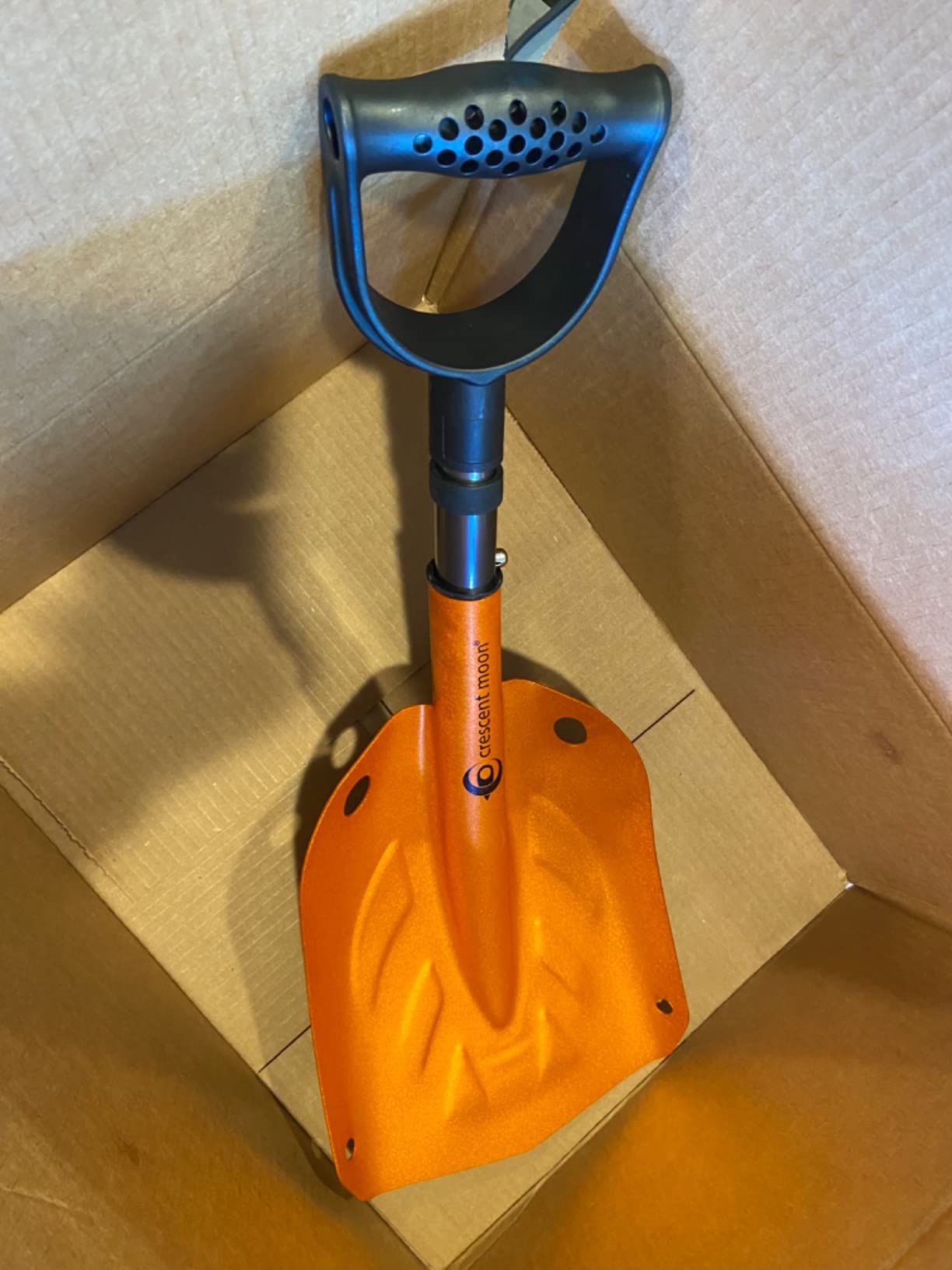 Crescent Moon Collapsible Snow Shovel for Car & Adventures - Portable Avalanche Shovel, Multi-Use Design for Camping, Emergencies, Backcountry Backpack Adventures, ATVs, Snowmobiles & Ice Fishing customer photo 1