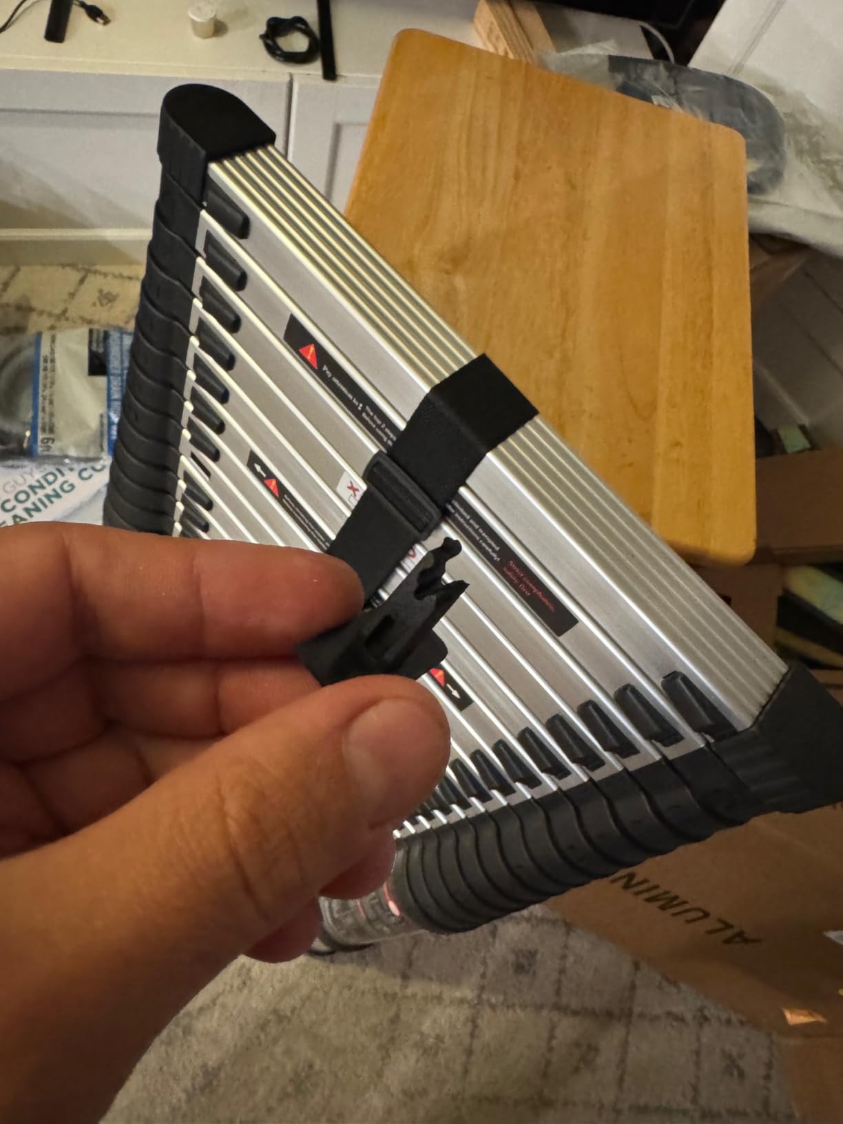 Telescoping Extension Ladder 14.5 FT, Folding Aluminum Ladders customer photo 1
