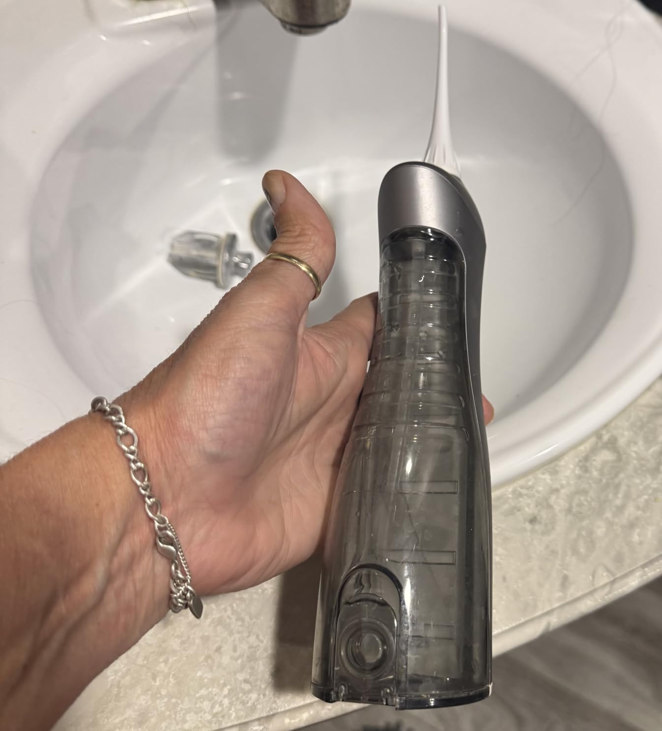 AquaSonic Aqua Flosser Water Flosser, ADA Accepted, Black customer photo 1