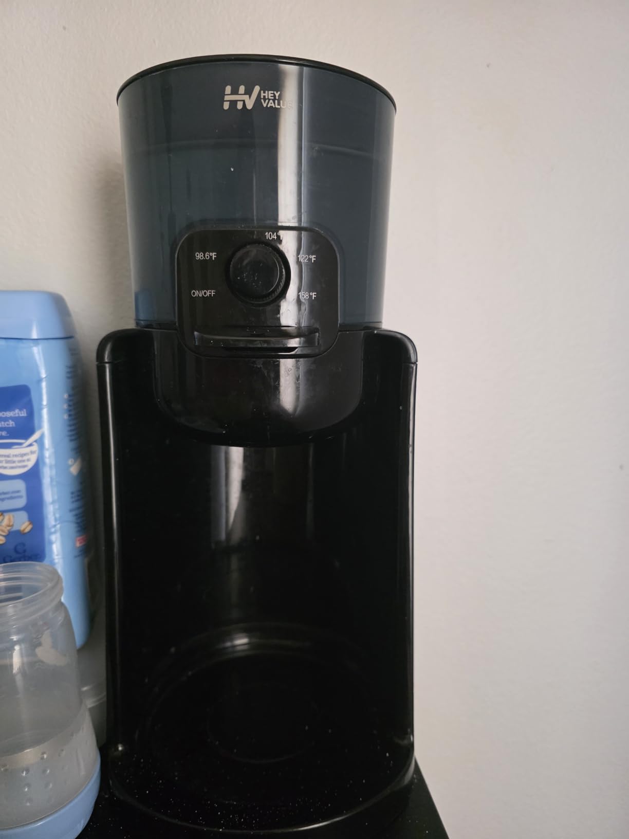 HEYVALUE Water Warmer for Baby Formula with Night Light,Bottle Warmer,Black customer photo 1