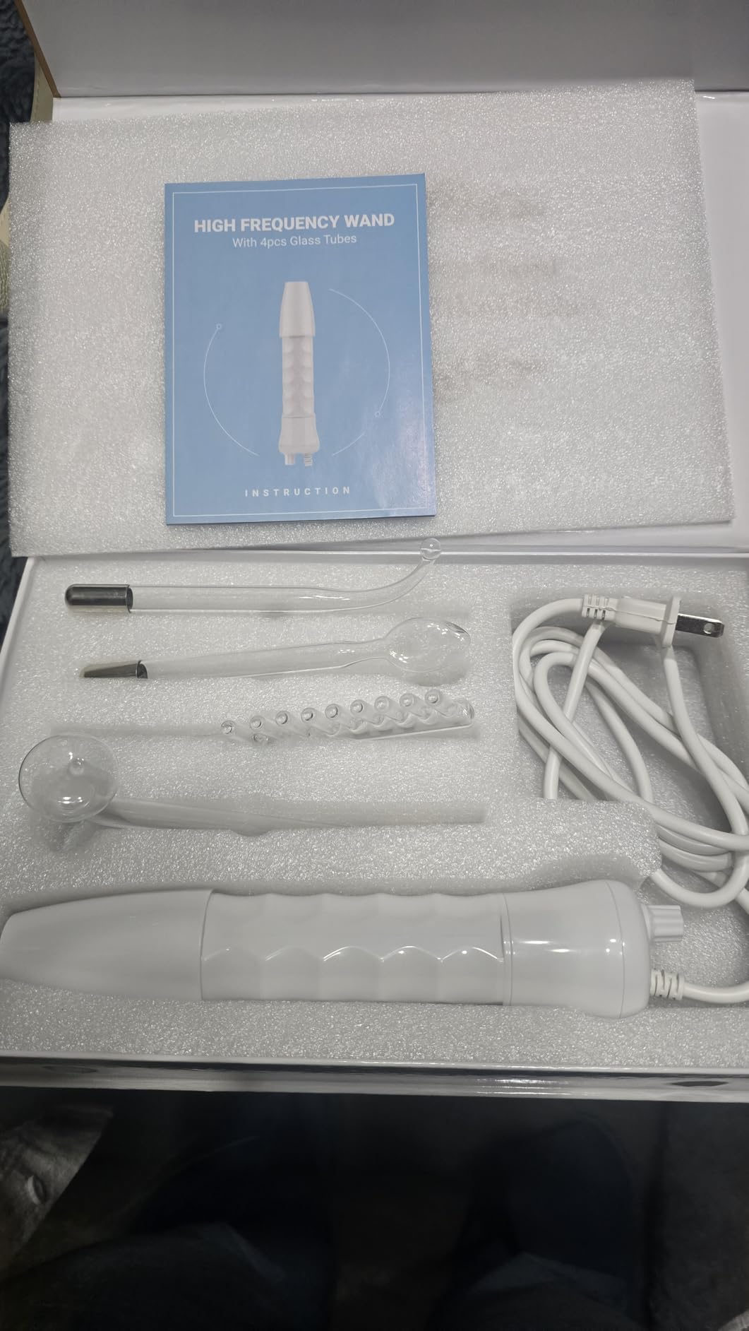 High Frequency Facial Wand - Uaike 4 in 1 Violet Portable Handheld customer photo 1