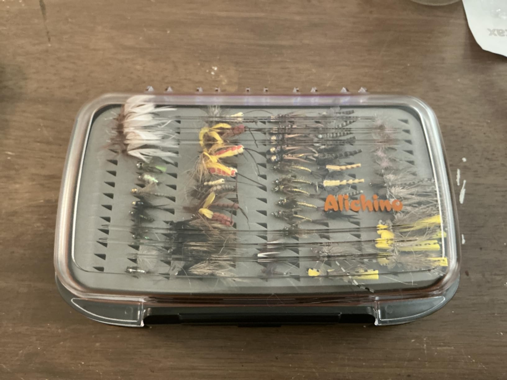 Alichino small fly box for fly files ice jig box fly box for fly fishing (grey foam insert) customer photo 1
