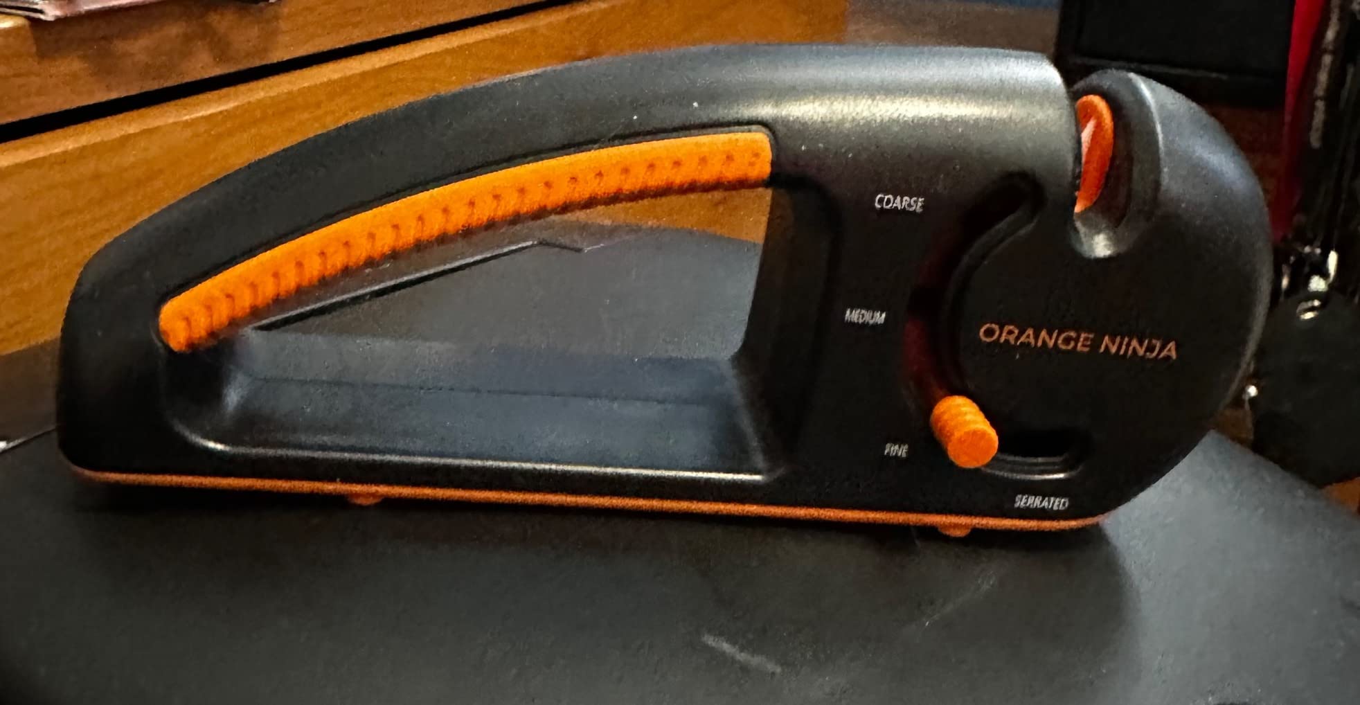 Orange Ninja Serrated & Kitchen Knife Sharpener – 4-Stage Sharpening Tool customer photo 2