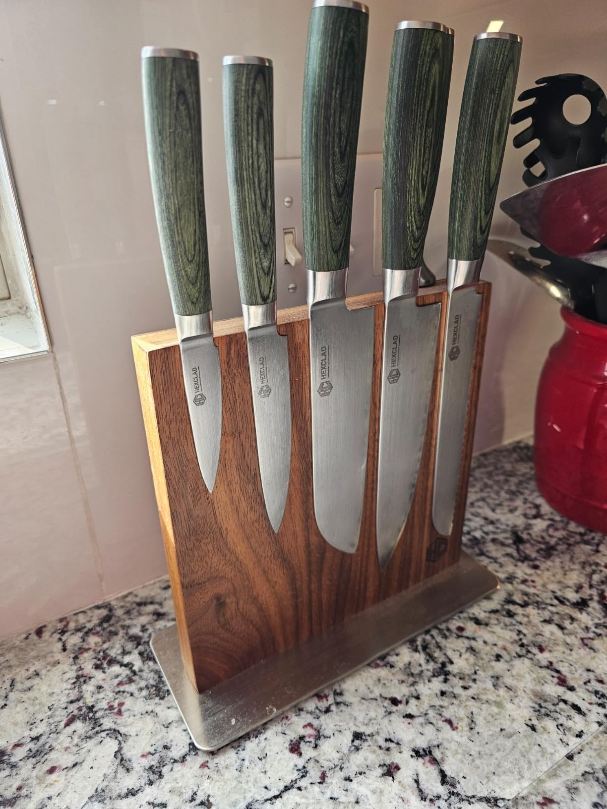 HexClad Green 6 Piece Japanese Damascus Stainless Steel Knife Set customer photo 1