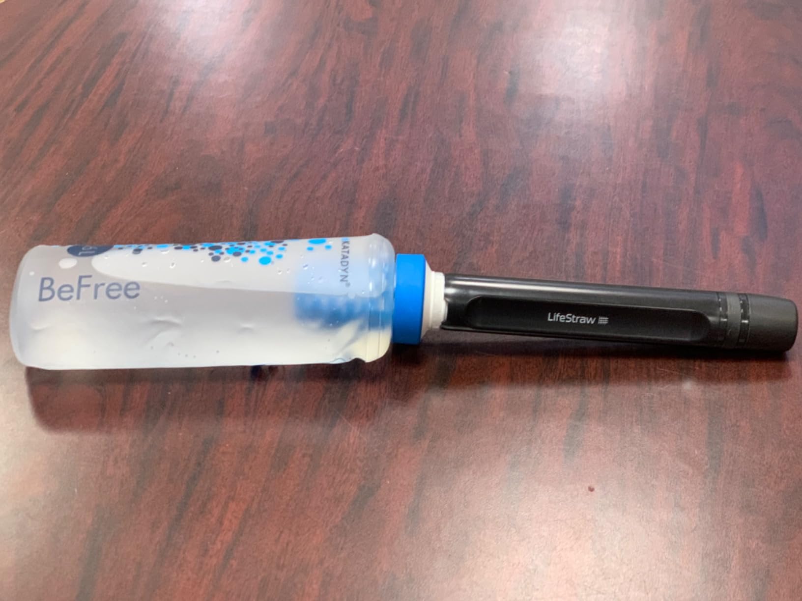 LifeStraw Peak Series - Personal Water Filter Straw for Backup Filtration, Emergency, Survival, and Ultralight Hydration, BPA-Free, Dark Mountain Gray customer photo 1