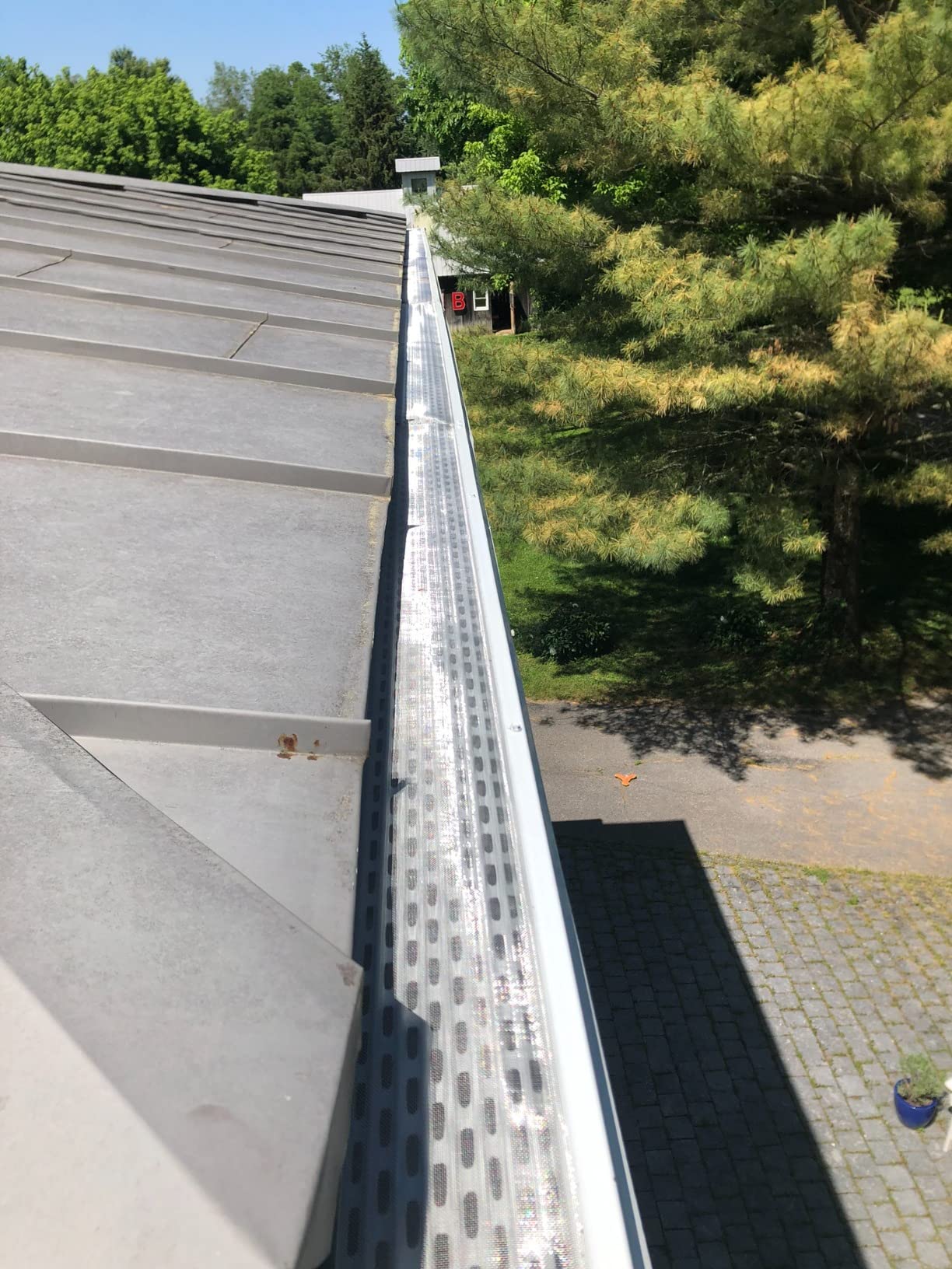 Micromesh Gutter Guards, 5 Inch, 50 FT, Stainless Mesh, White customer photo 1