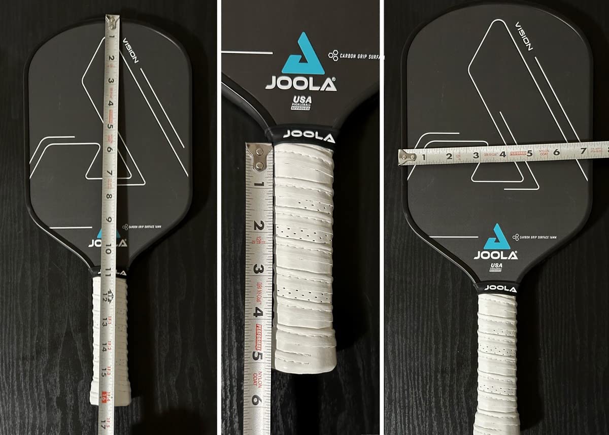 JOOLA Vision Pickleball Paddle with Textured Carbon Grip Surface Technology for Maximum Spin and Control with Added Power - Polypropylene Honeycomb Core Pickleball Racket 16mm customer photo 2