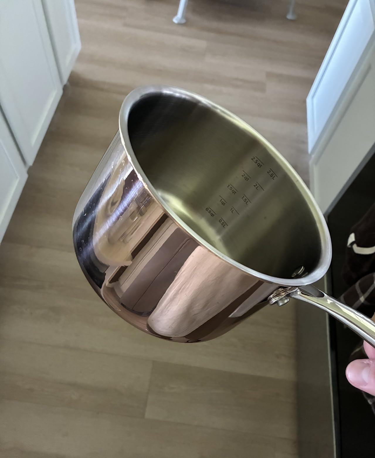 10-Piece Fully Clad Tri-Ply Stainless Steel Cookware Set, Copper Finish customer photo 2