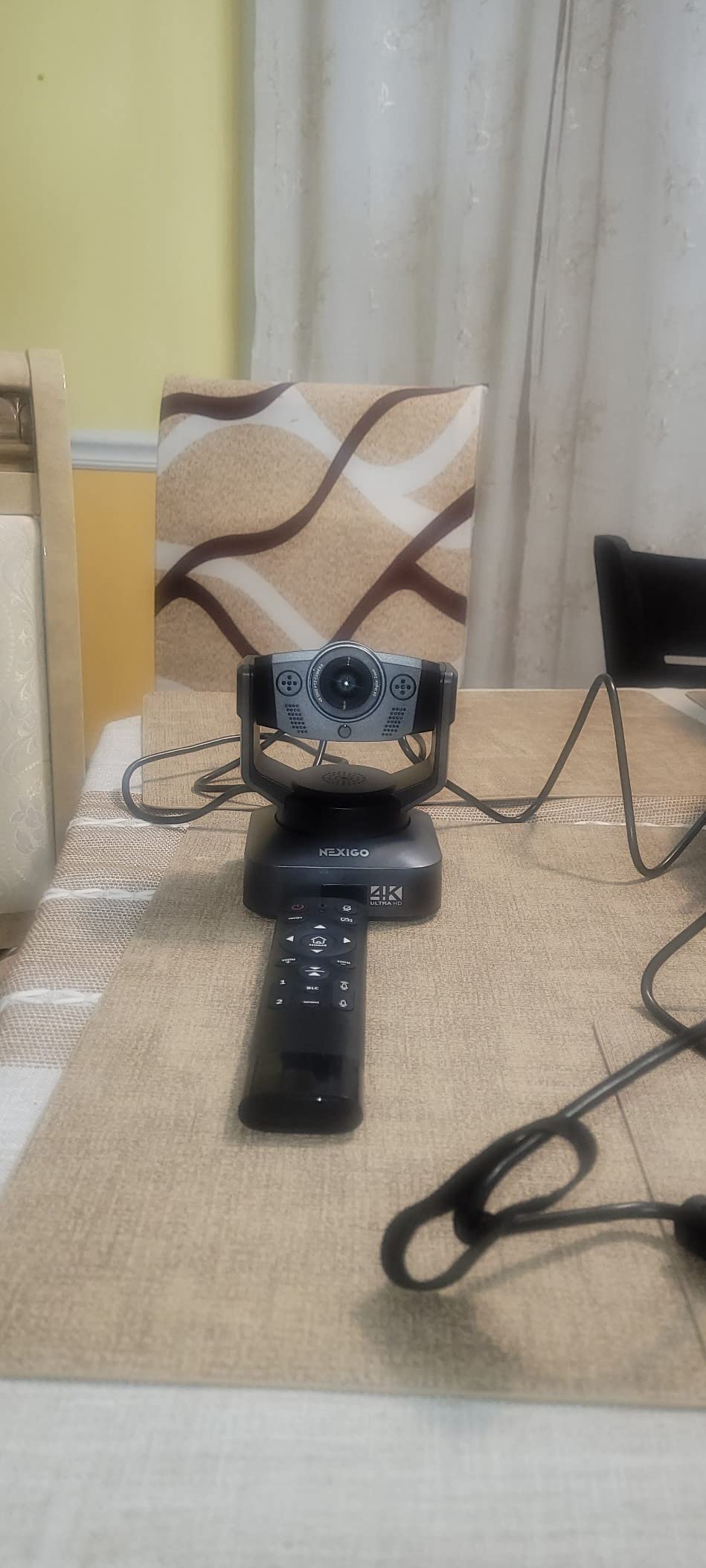 Zoom Certified, NexiGo N990 (Gen 2) 4K PTZ Webcam, Video Conference Camera System with 5X Digital Zoom, Sony_Starvis Sensor, Position Preset, Dual Stereo Mics, 3.5mm Audio Jacks for External Mics customer photo 2