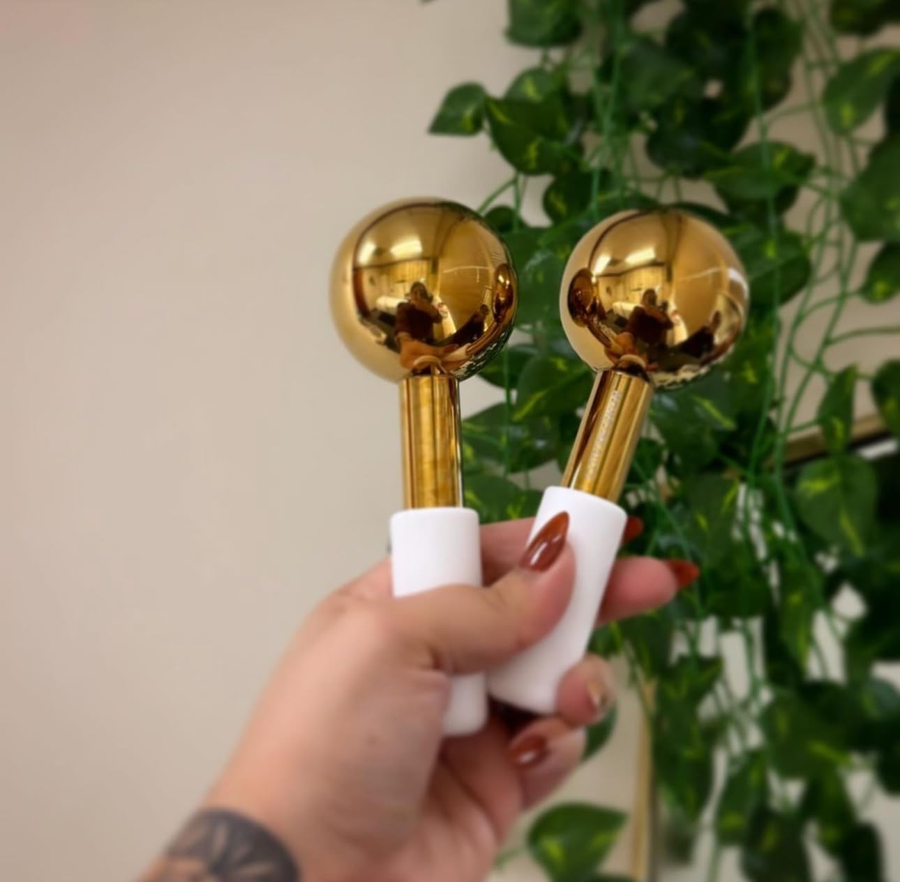 MonétBeauty Tighten Skin, Depuff & Sinus Relief? Try Stainless Steel Ice Globes for Facials - Durable Cryo Globes Instantly Reduce Puffiness, Tighten Pores, Facial Massages and Daily Beauty Routines customer photo 1