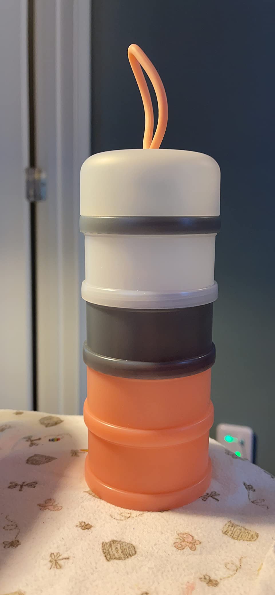 Baby Formula Dispenser, Formula Container, Portable Milk Powder Dispenser Container, Baby Feeding Travel Storage Container, Non-Spill Stackable Baby Snack Storage Container, BPA Free, 2 Packs customer photo 2