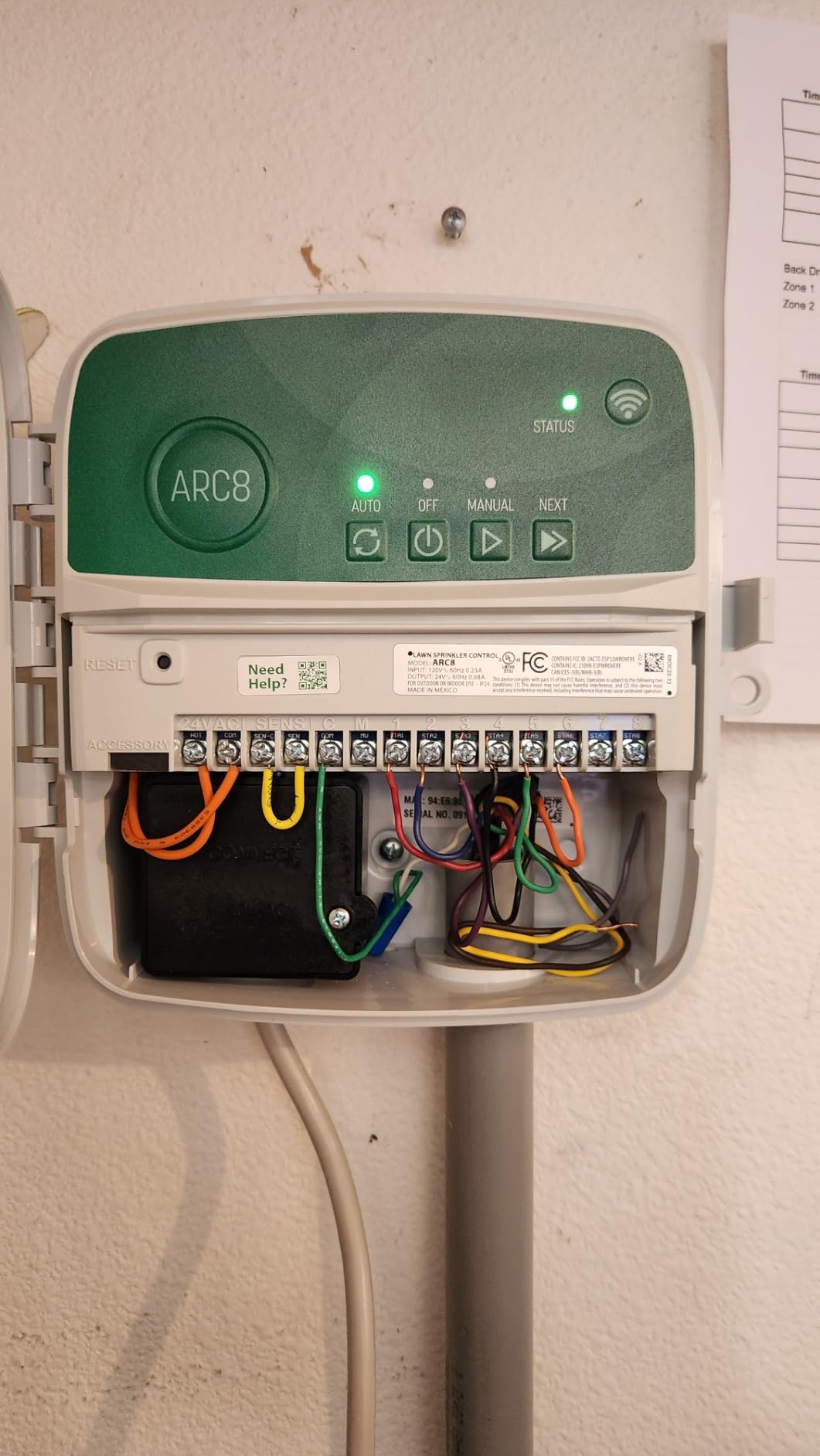 Rain Bird ARC8 App-Based Indoor/Outdoor Smart WiFi Irrigation Sprinkler Timer/Controller, 8-Zone/Station, EPA WaterSense Certified, Compatible with Alexa, Indoor/Outdoor 8-Station customer photo 1