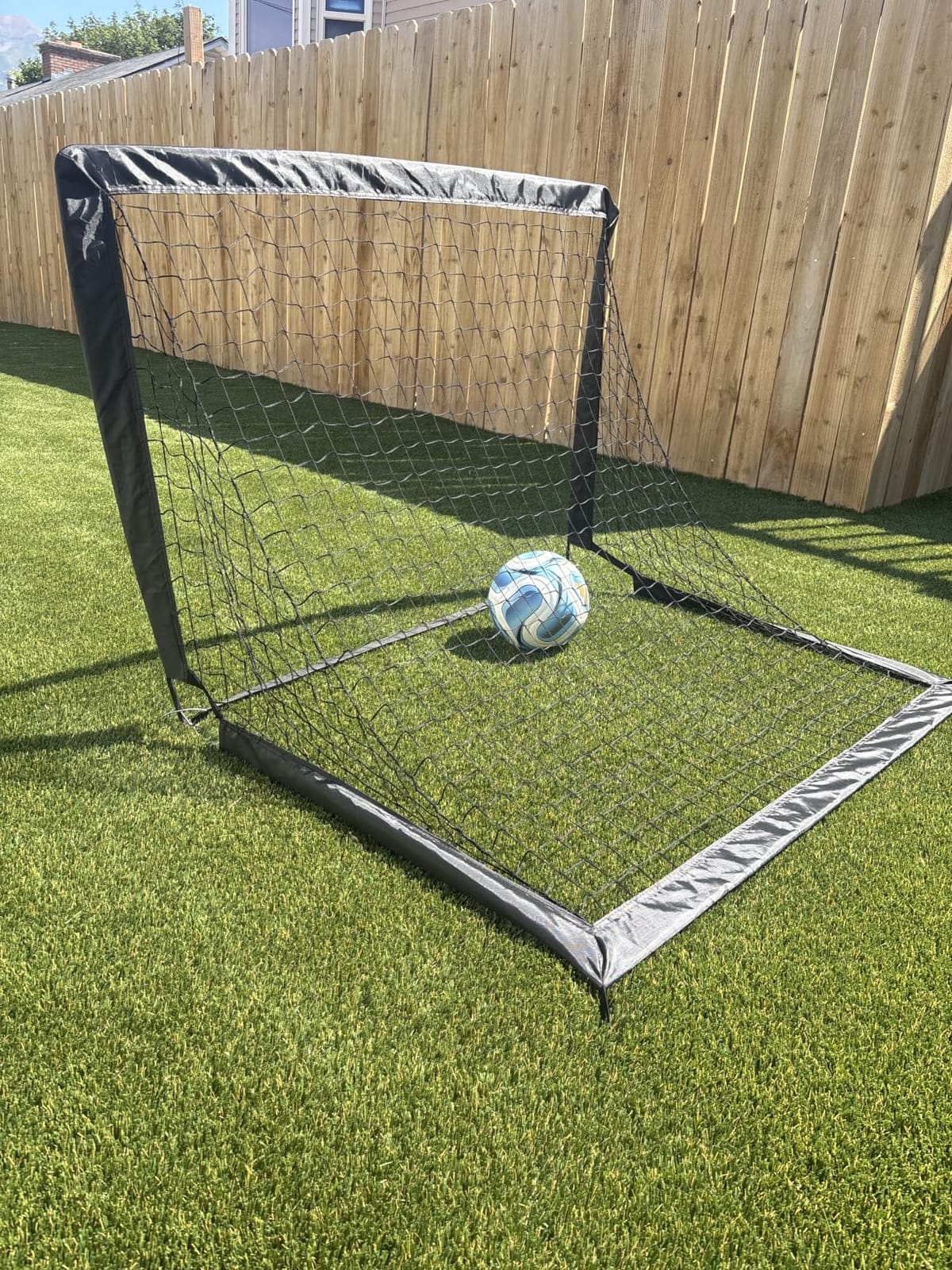 VAVOSPORT Kids Soccer Goals for Backyard Set of 2,Soccer Training Equipment customer photo 2