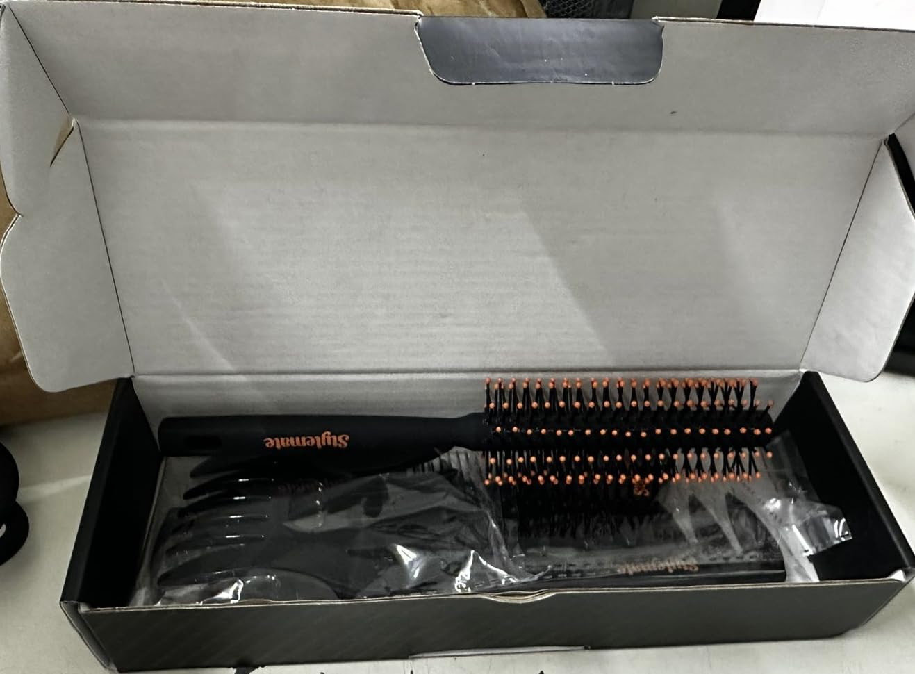 Stylemate Men's Hair Styling Combs and Brush Set - Roller Brush for Adding Volume, Pompadour, Slicked-back, Fauxhawk, Undercut Styling Combs customer photo 1