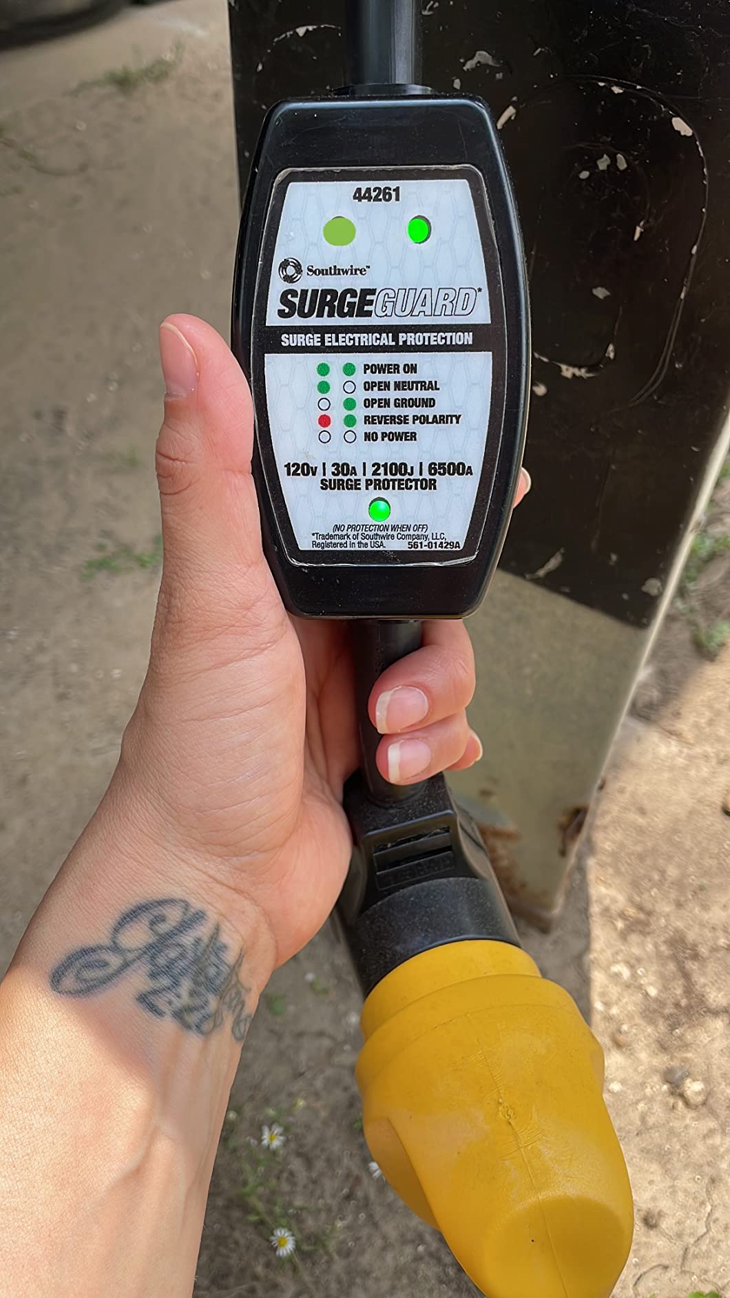 Southwire Surge Protector 120V 30AMP P&R - RV Surge Protector - 30 Amp RV Surge Unit - Circuit Tester - LED Voltage Monitor customer photo 1