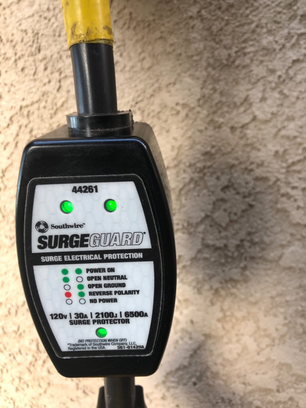 Southwire Surge Protector 120V 30AMP P&R - RV Surge Protector - 30 Amp RV Surge Unit - Circuit Tester - LED Voltage Monitor customer photo 2